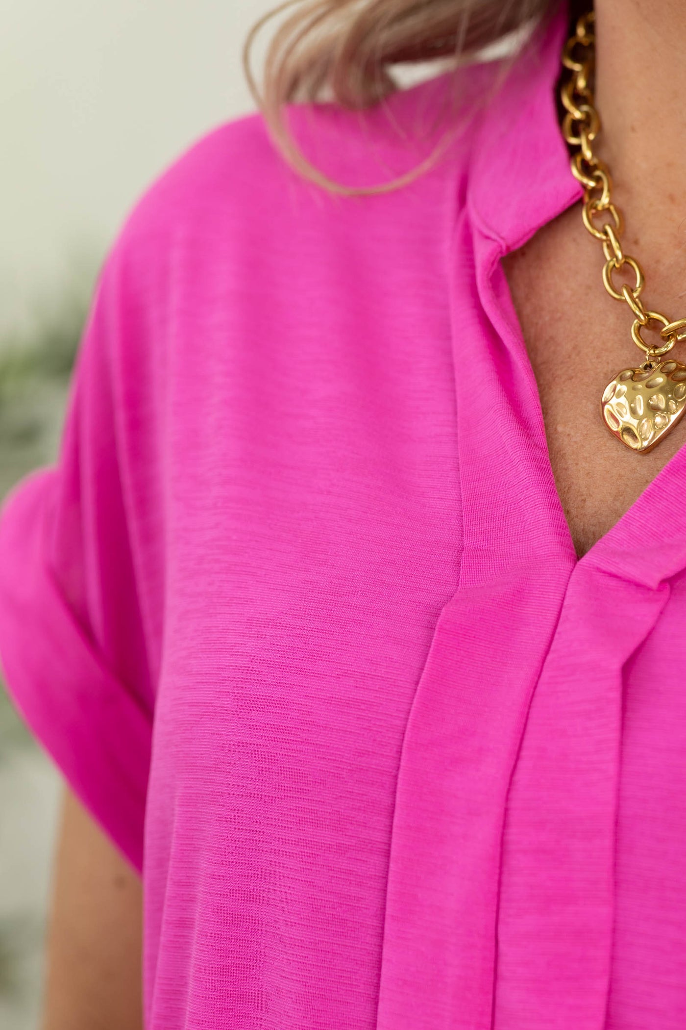 Paradise Pink Liz Wrinkle Free Top