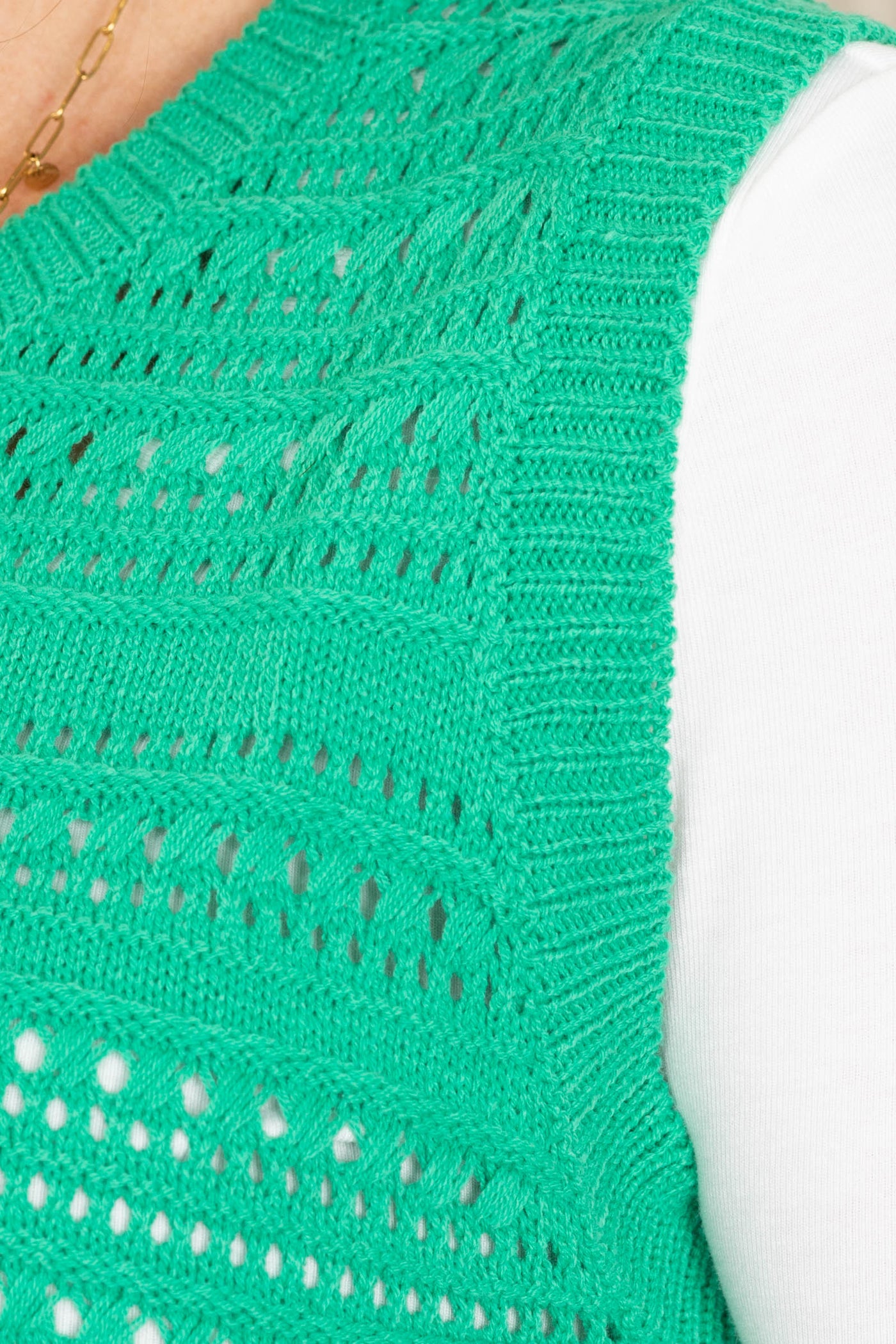 Crochet Sleeveless Knit Tops