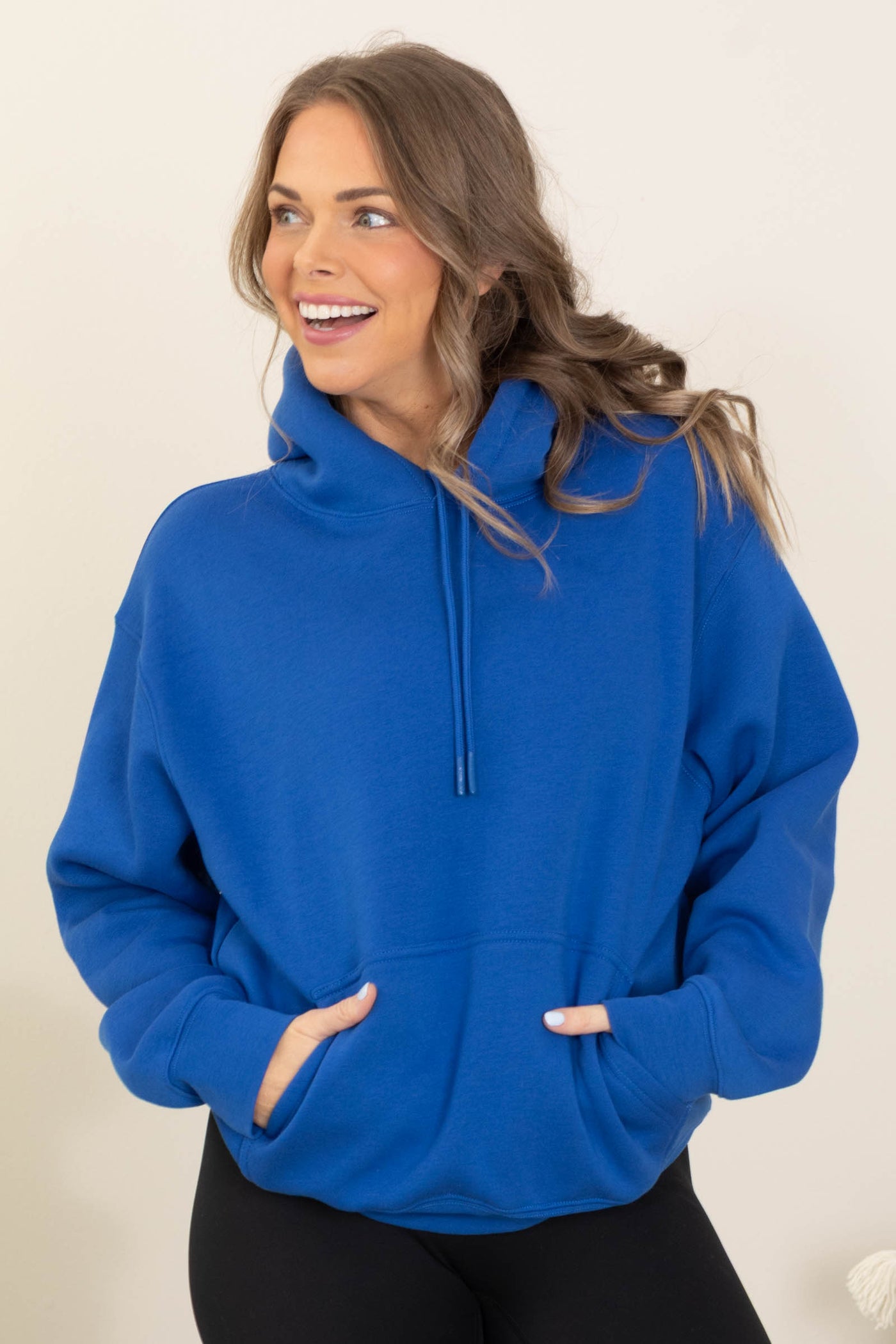 Cotton Blend Hoodies With Kangaroo Pocket