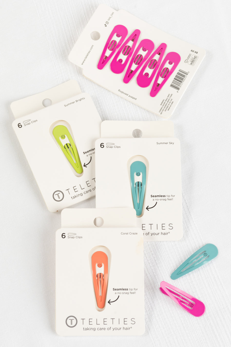 New Collection Snaps Summer Collection Teleties Snap Hair Clips · Filly Flair