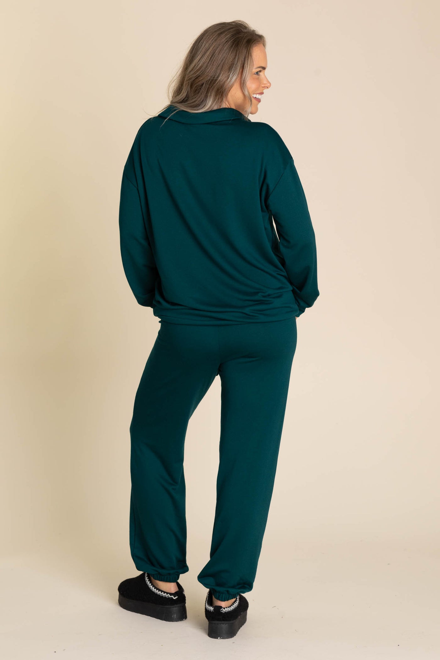 Butter Soft Collared Top And Joggers Sets