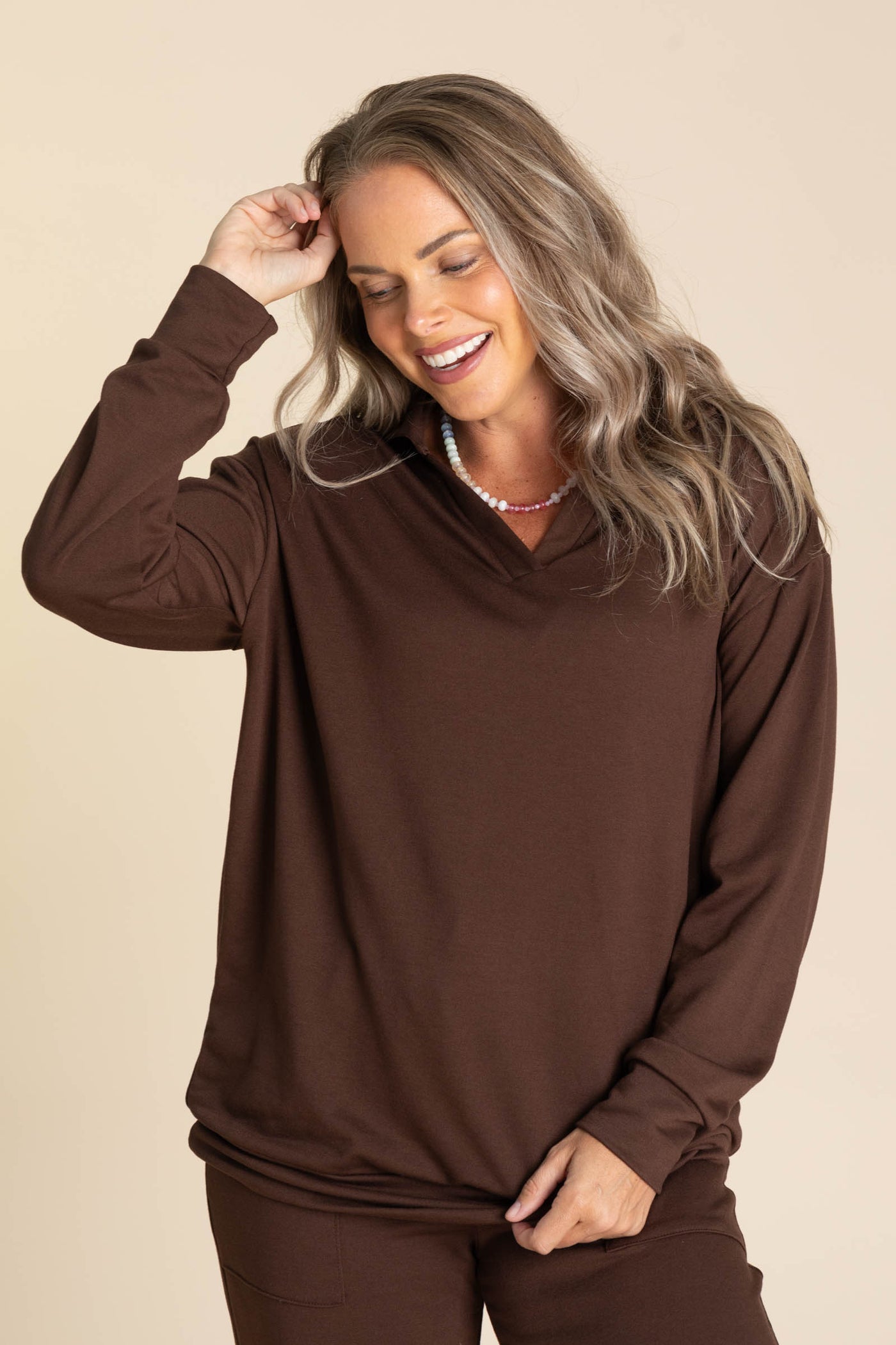 Butter Soft Collared Top And Joggers Sets