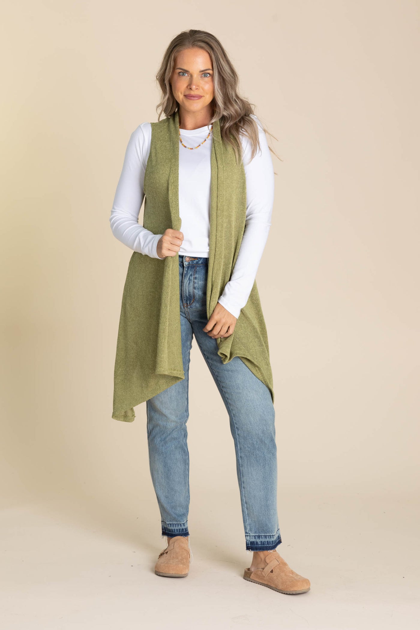 Soft Knit Draped Vests