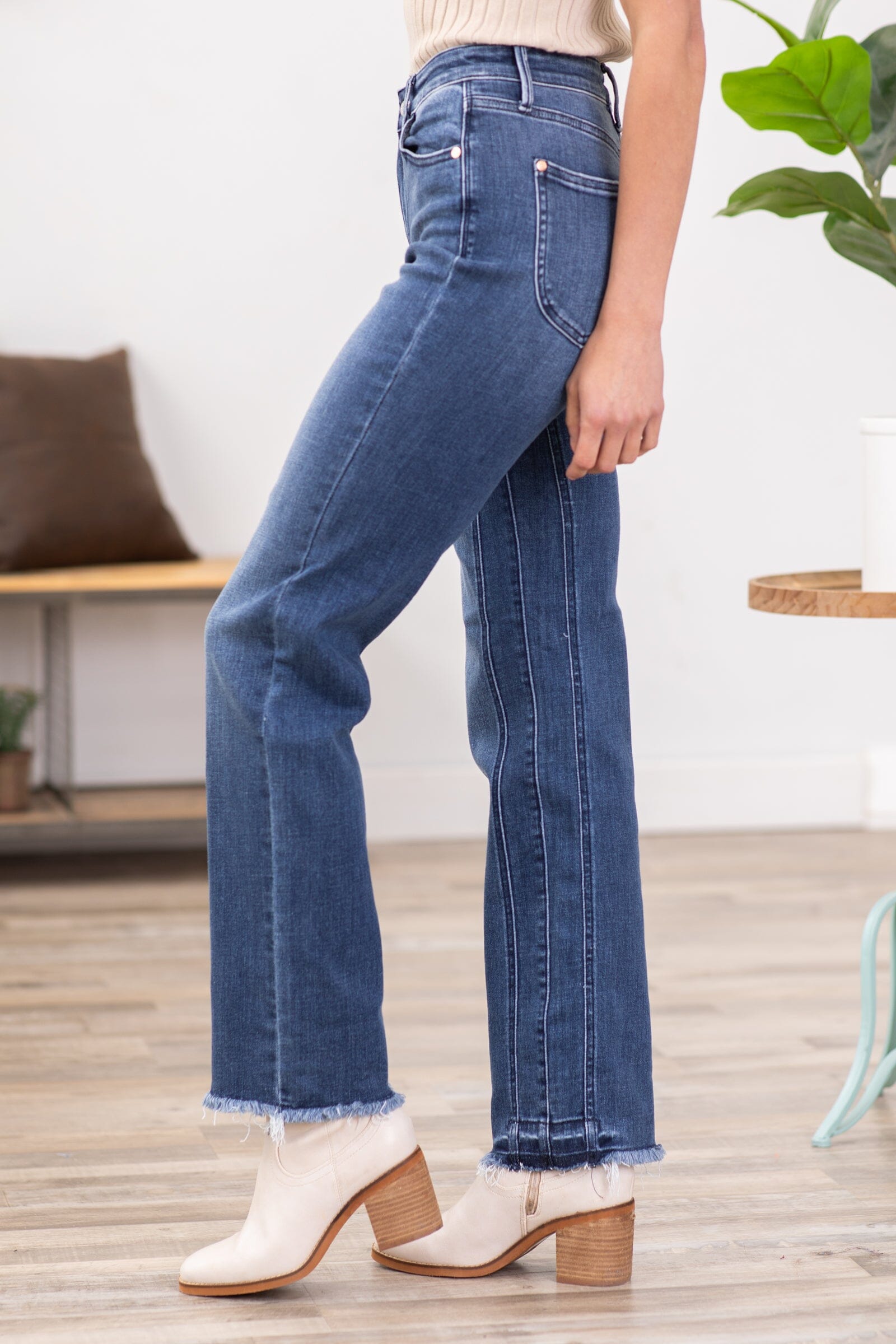 Judy Blue Straight Leg Thigh Control Jeans - Filly Flair