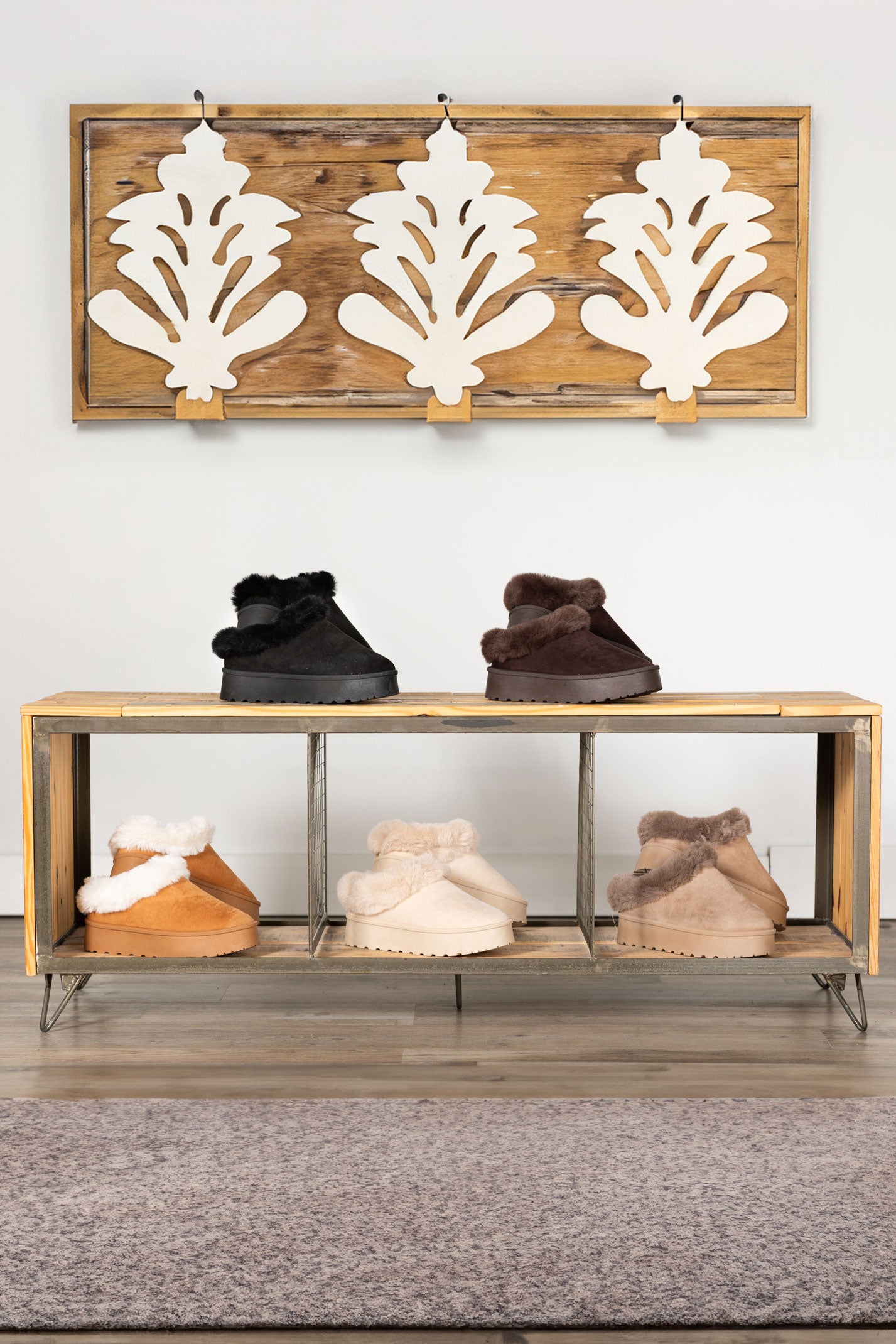 Faux Fur Lined Platform Slip On Shoes · Filly Flair