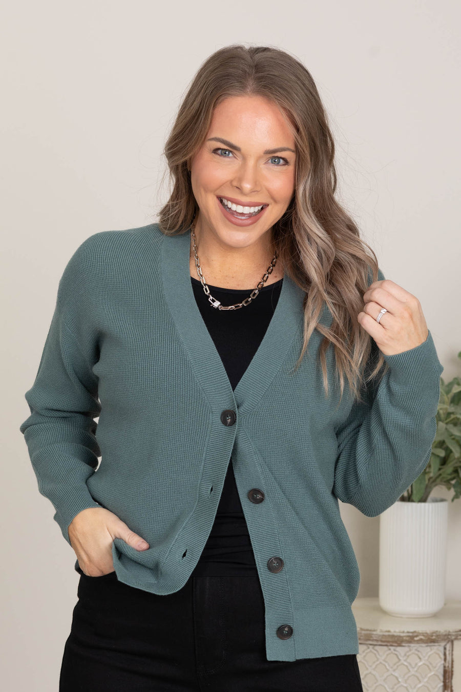 Knit Sweater Cardigans With Buttons