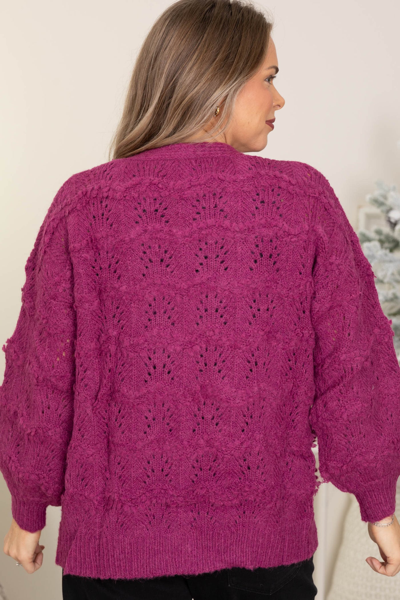 Textured Knit Chunky Cardigans