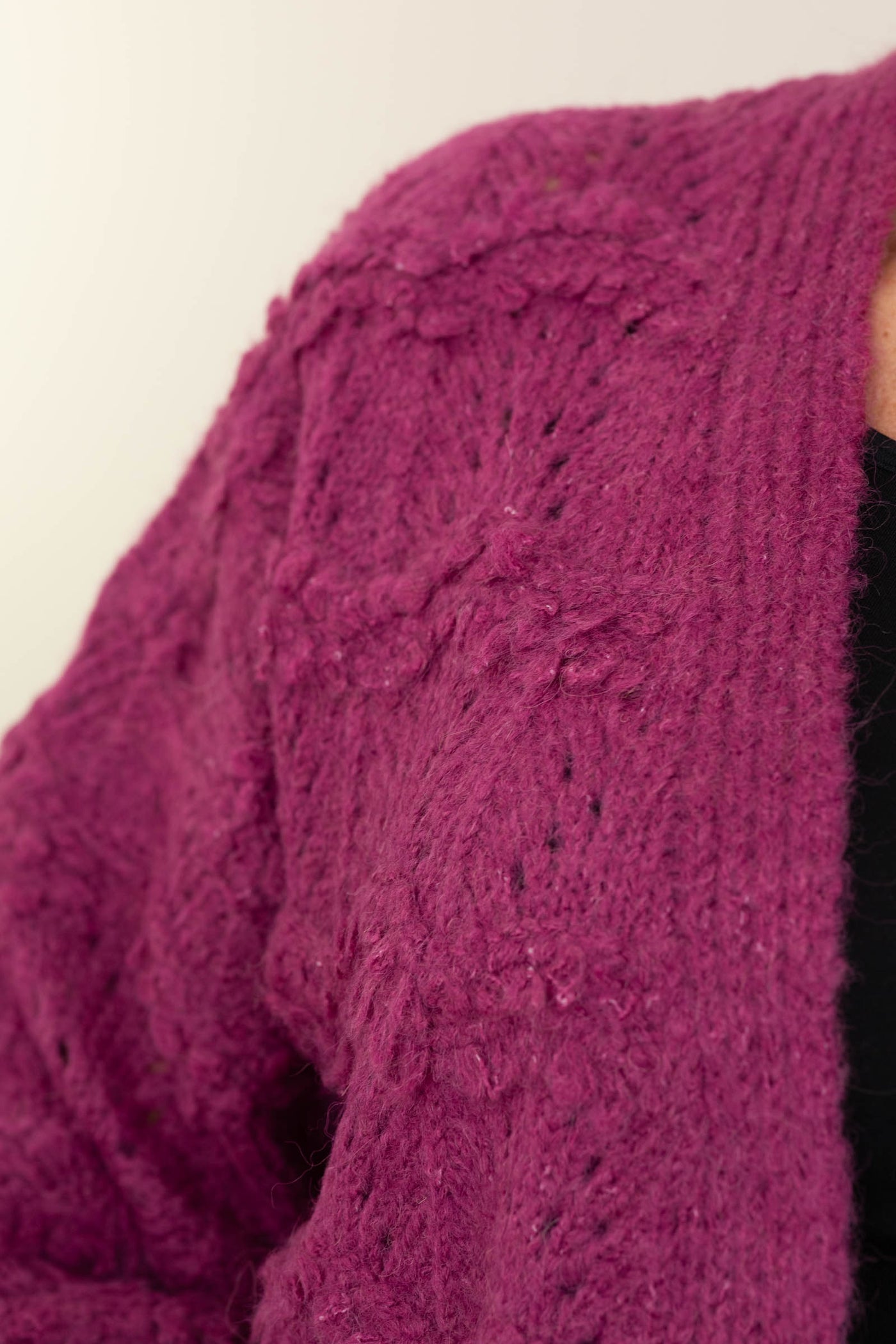 Textured Knit Chunky Cardigans