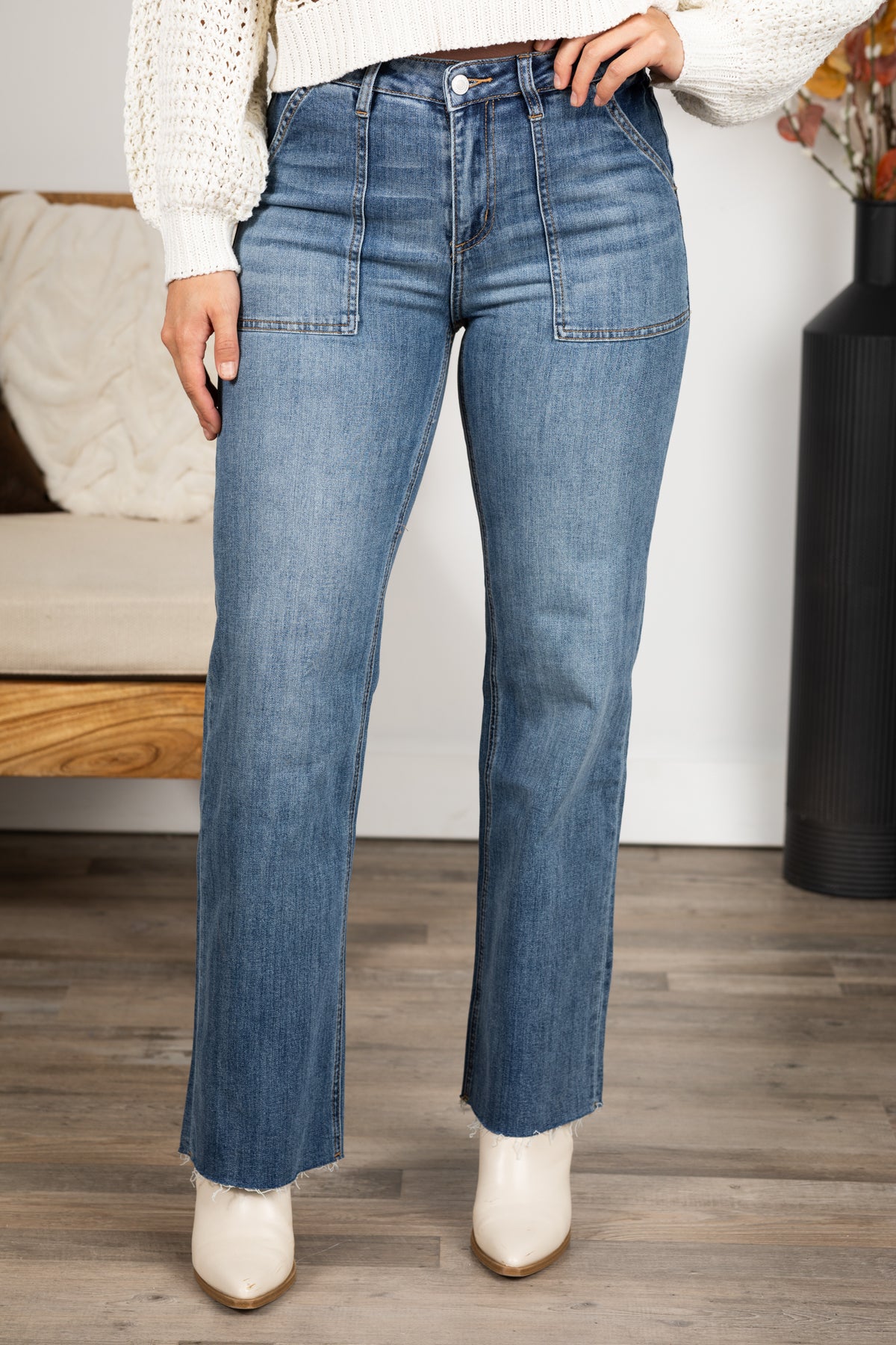 Belle Mica Mid Rise Jeans main image 0