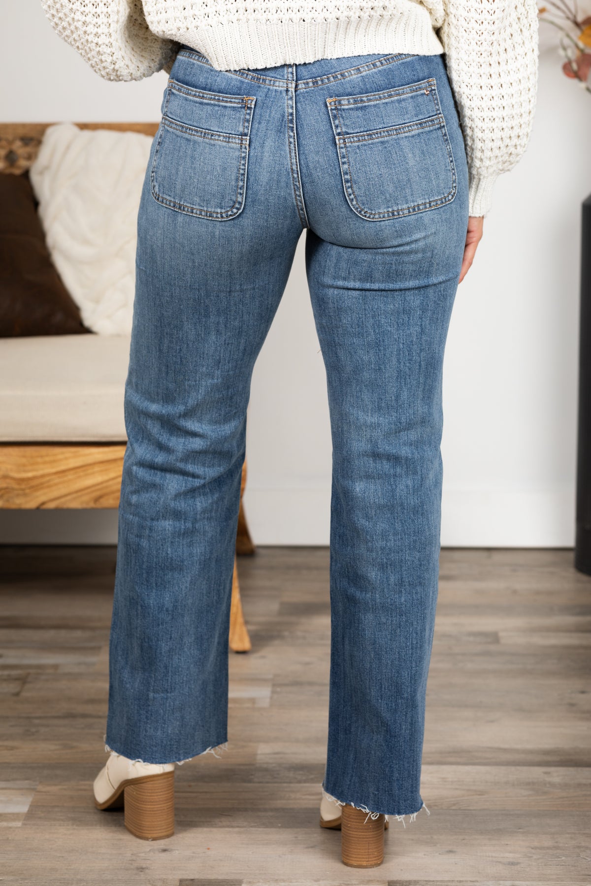 Mica High Rise Wide Leg Side Panel Jean main image 1