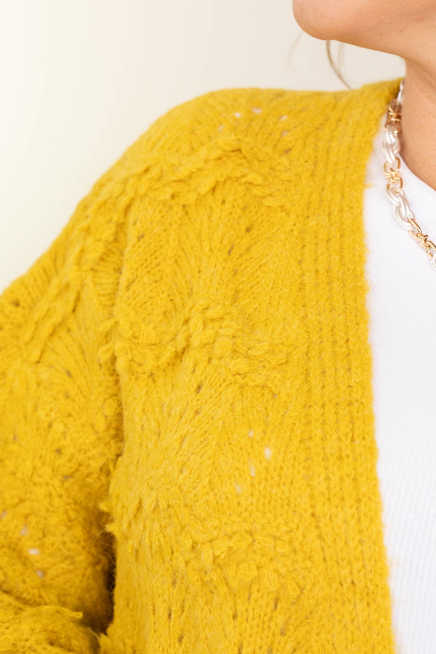 Textured Knit Chunky Cardigans