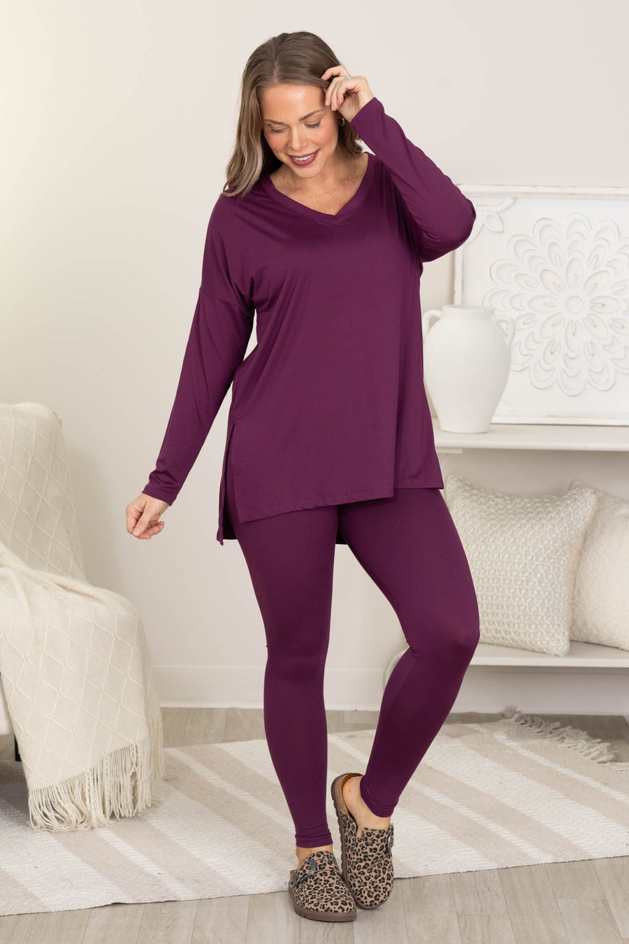 Long Sleeve Top And Legging Set
