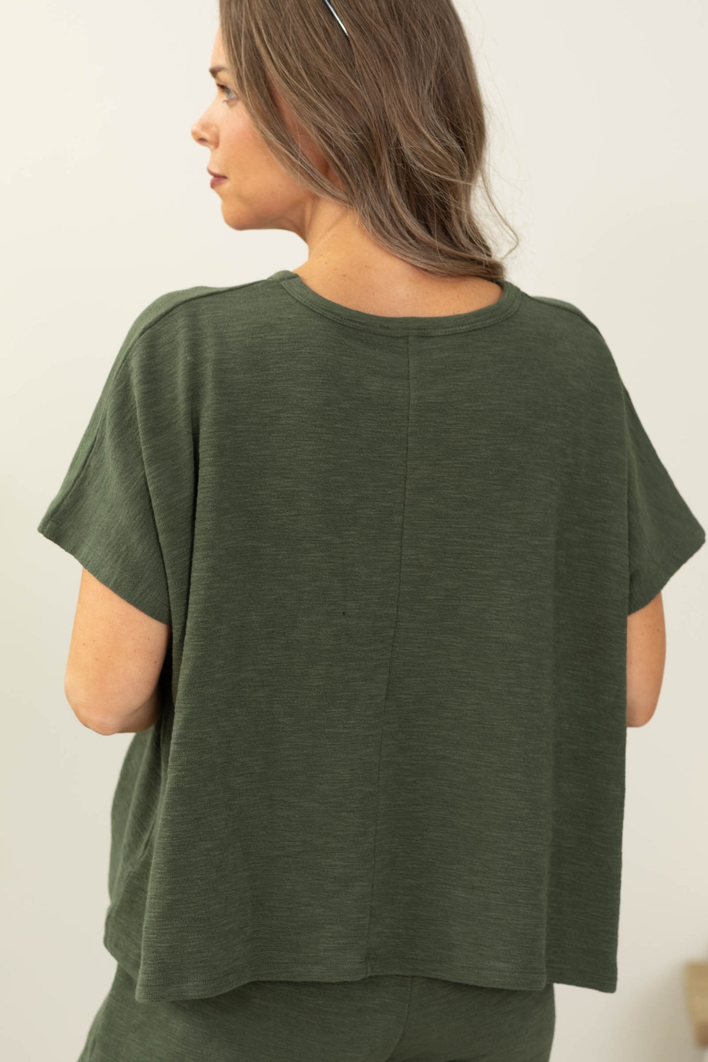 Cotton Slub Top And Pants Set
