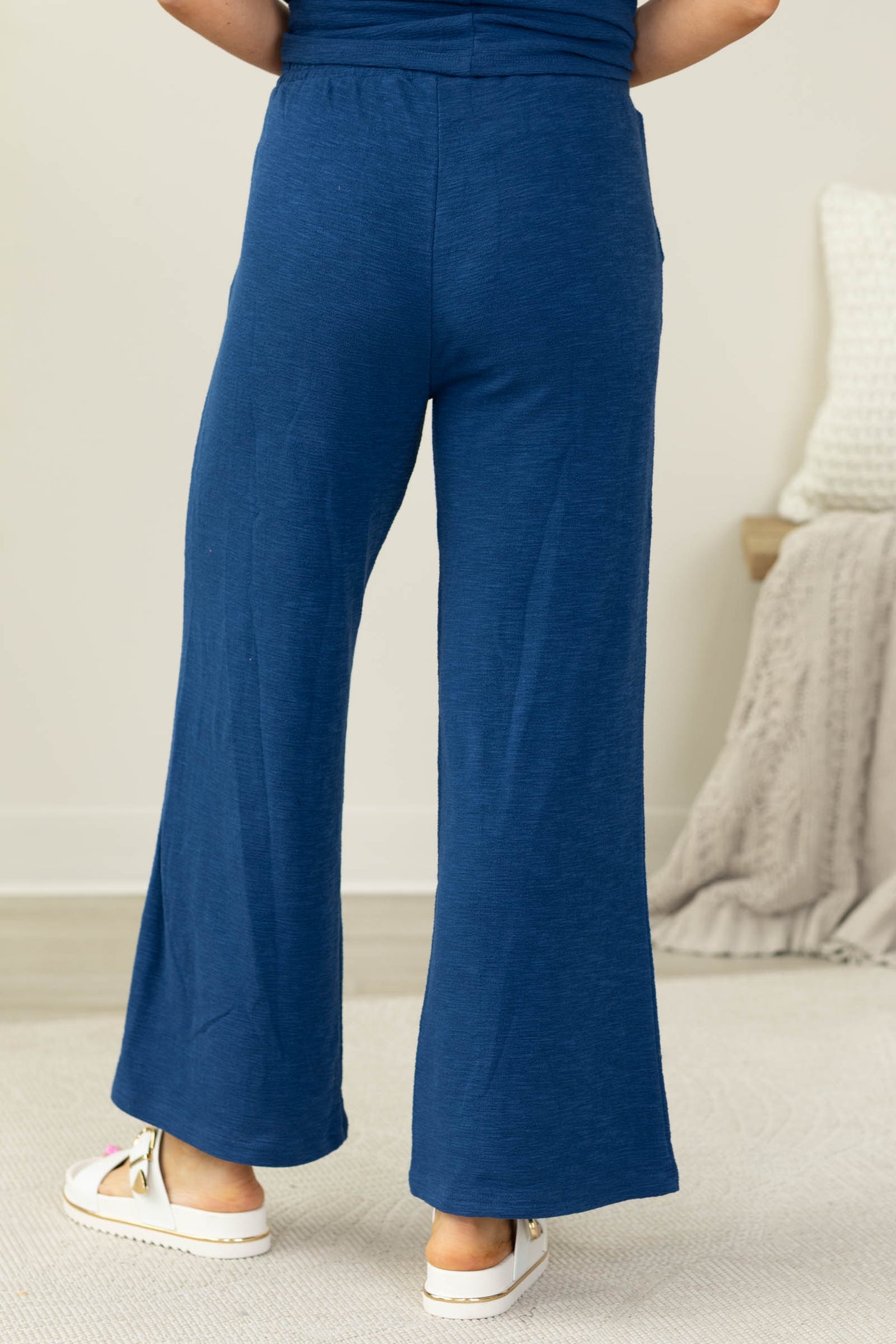 Cotton Slub Top And Pants Set