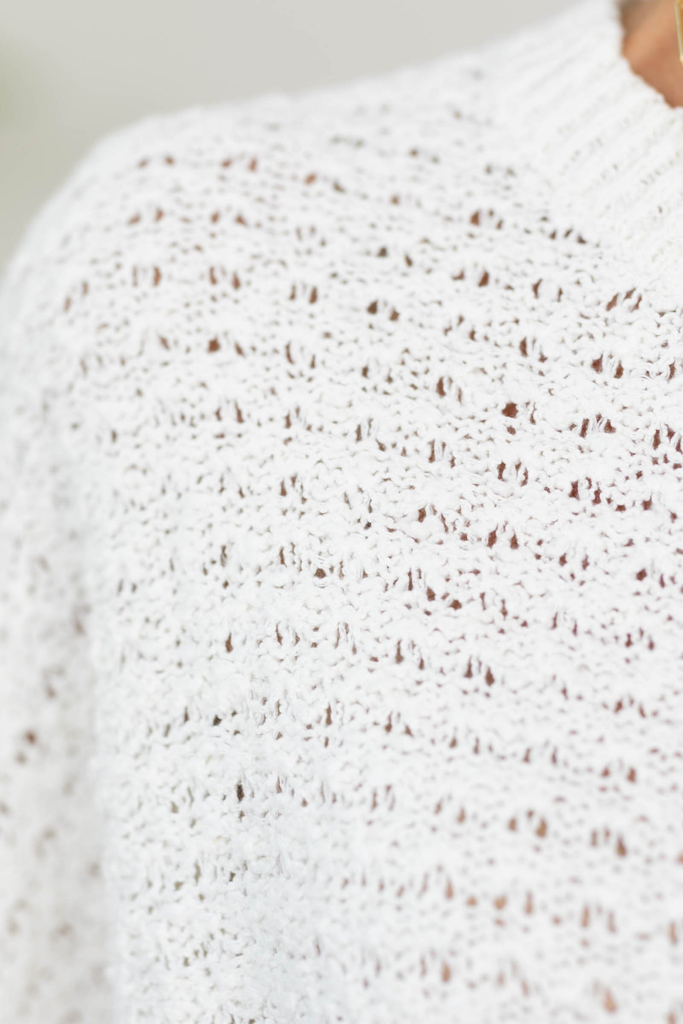 Cotierra Asymmetrical Open Stitch Sweater