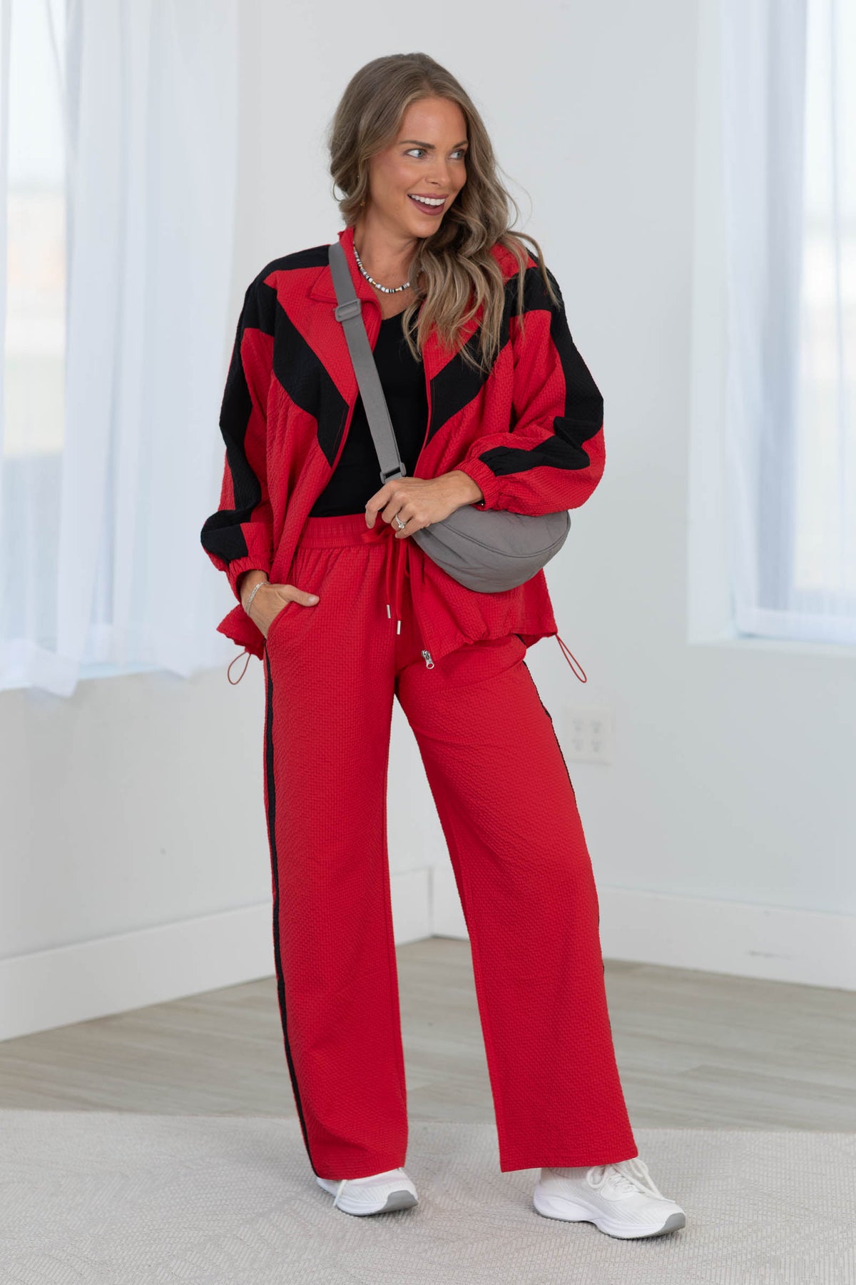 Home Team Track Pant With Contrast Stripe by Filly Flair
