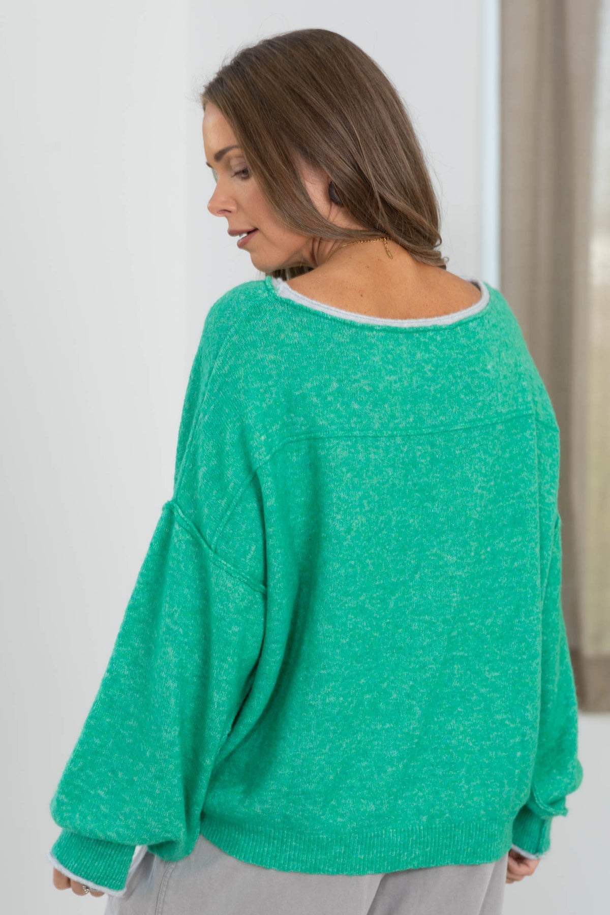 Cozy Pullover Sweaters With Exposed Seams