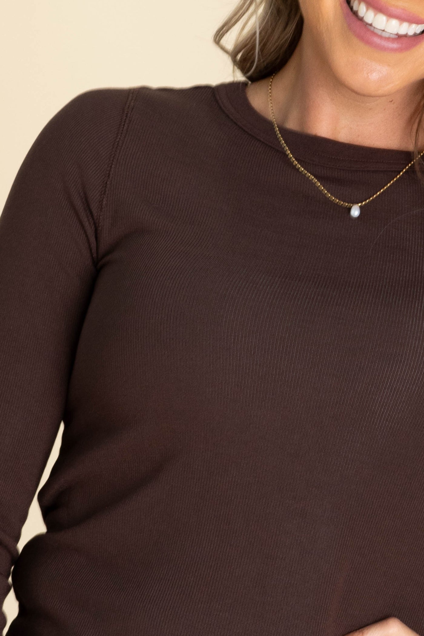 Soft Knit Baby Ribbed Long Sleeve Tops