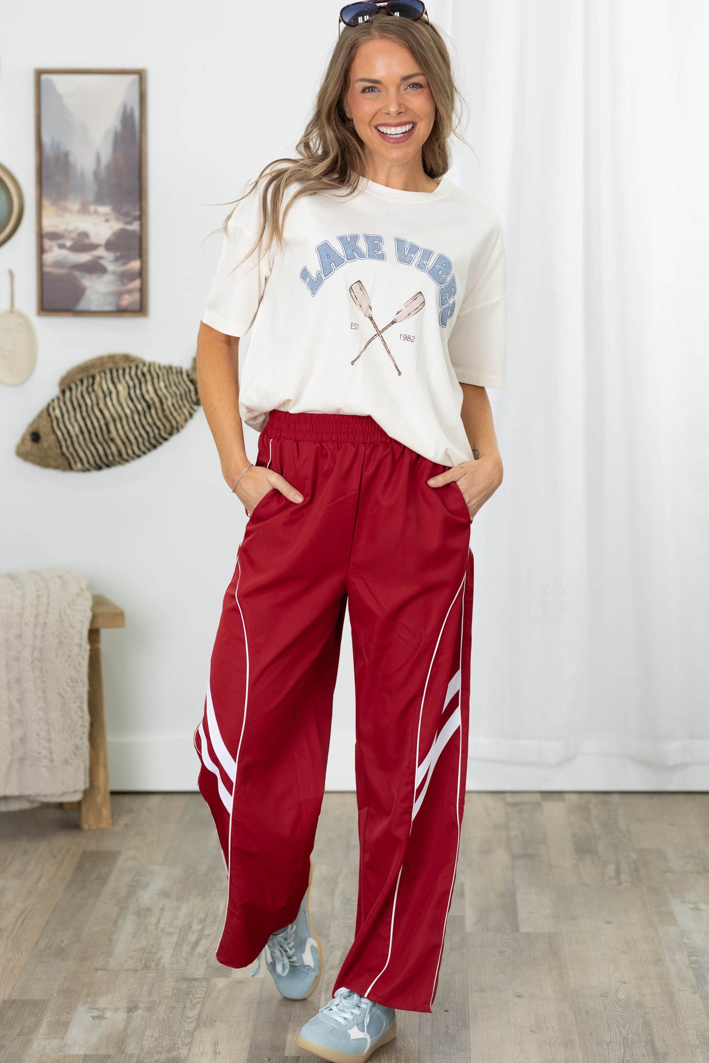 Ivory Lake Vibes Graphic Knit Tee