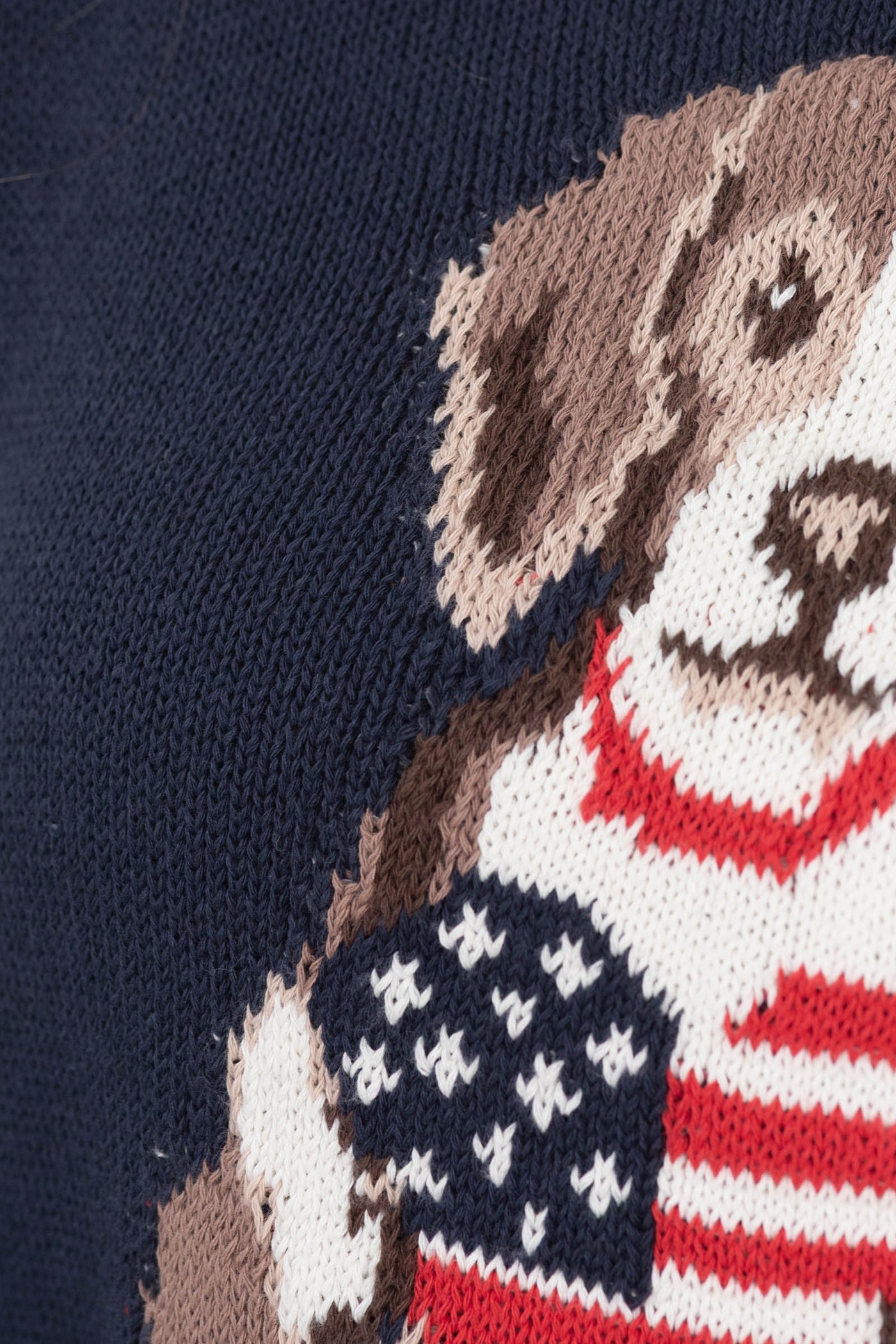 Navy American Heart Puppy Sweater Top