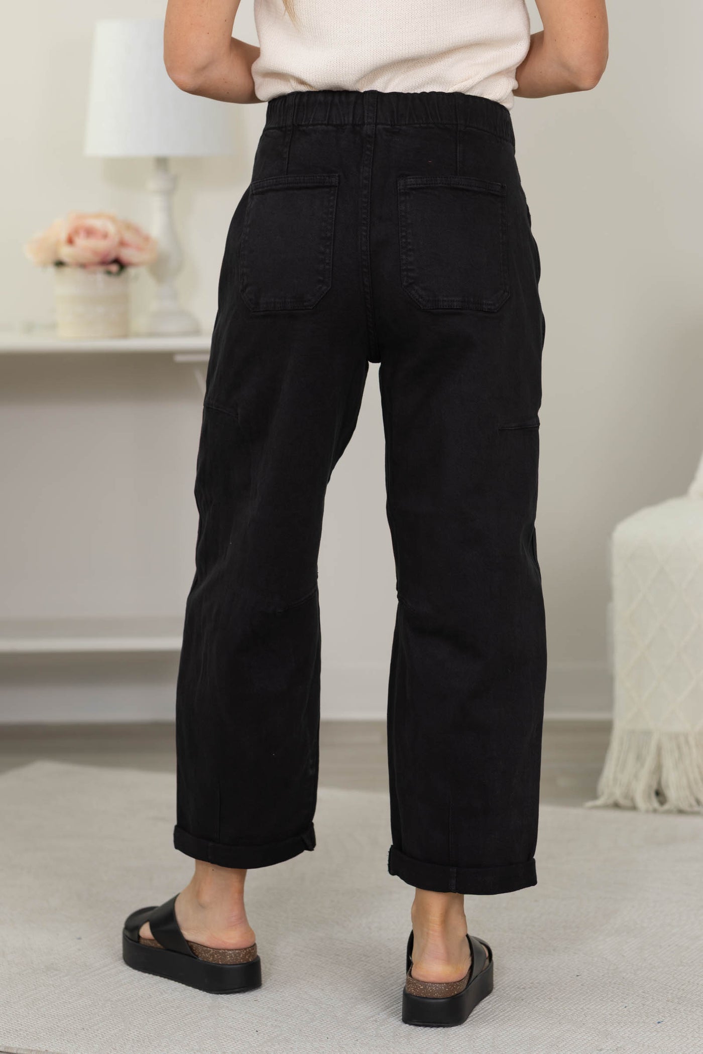 Risen Crop Wide Barrel Pants