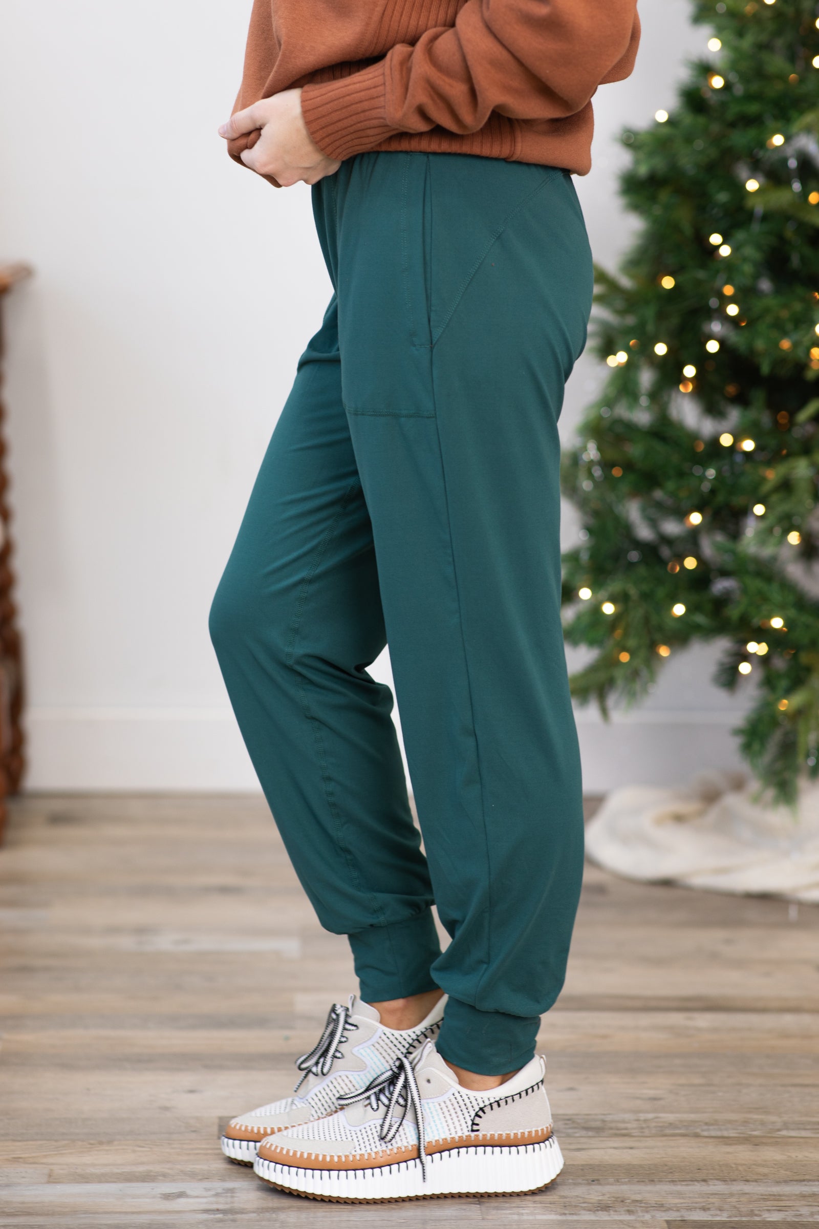 Teal Joggers with Pockets