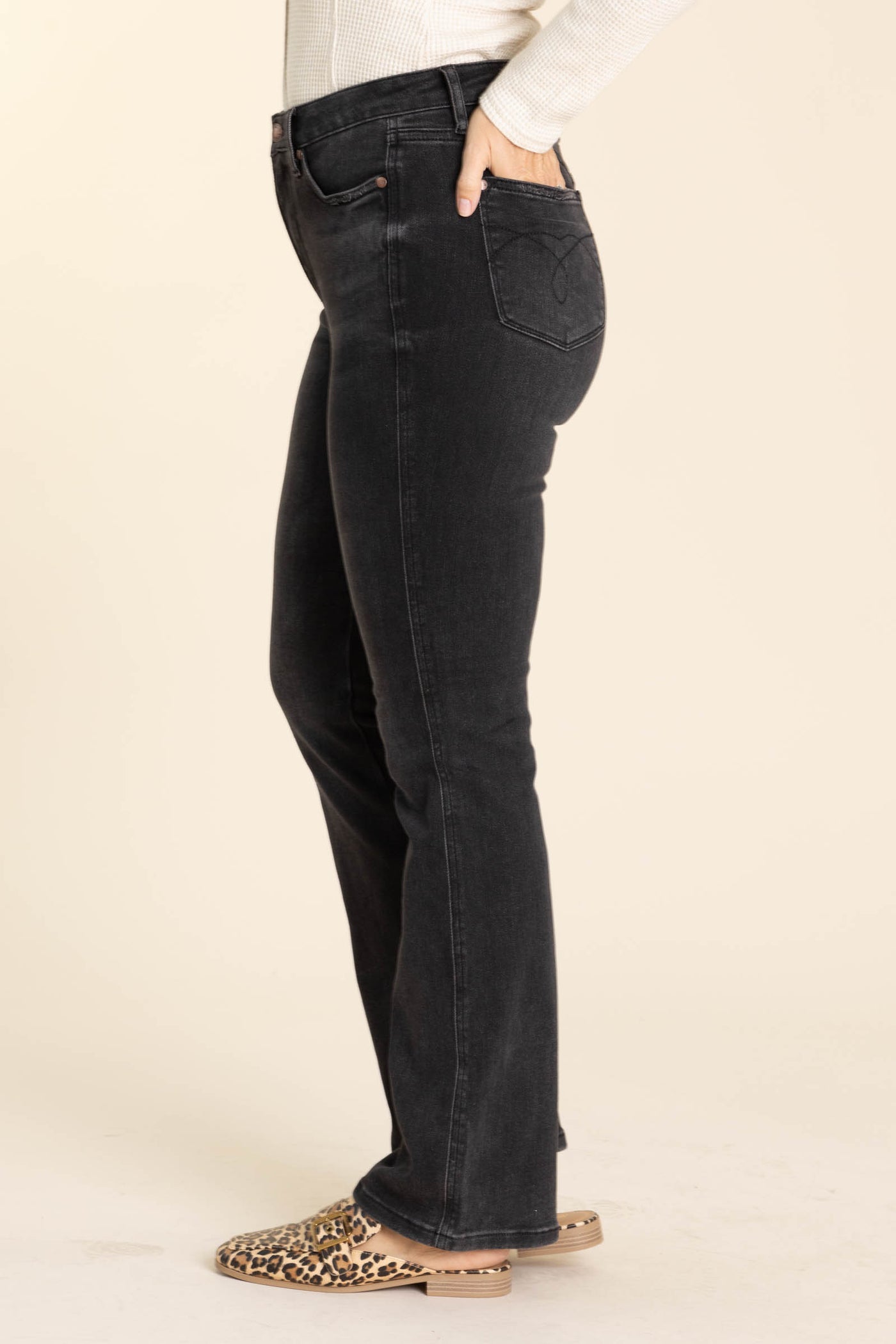 Judy Blue Black Inseam Program Bootcut Jeans