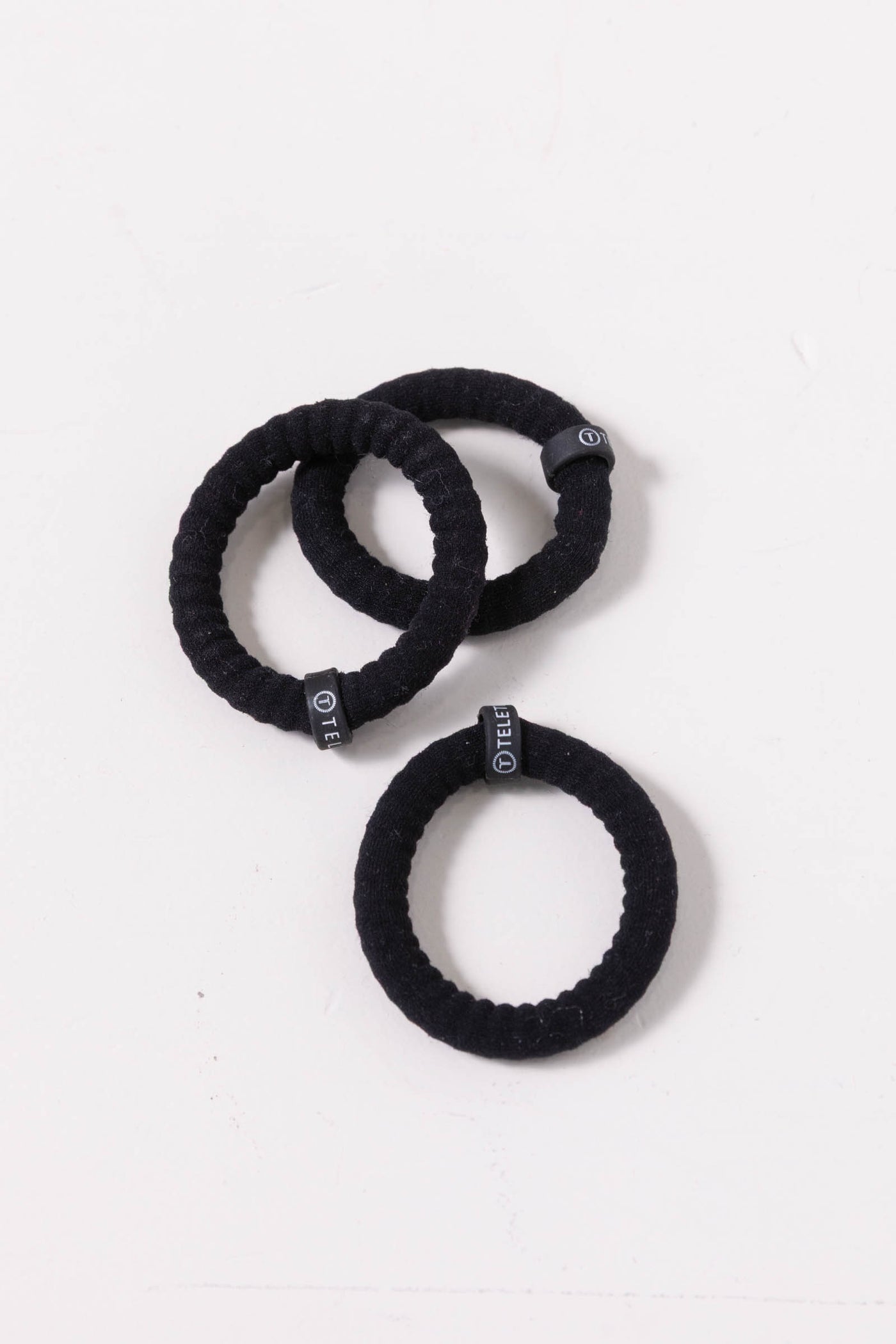 Jet Black Nylon Hair Ties