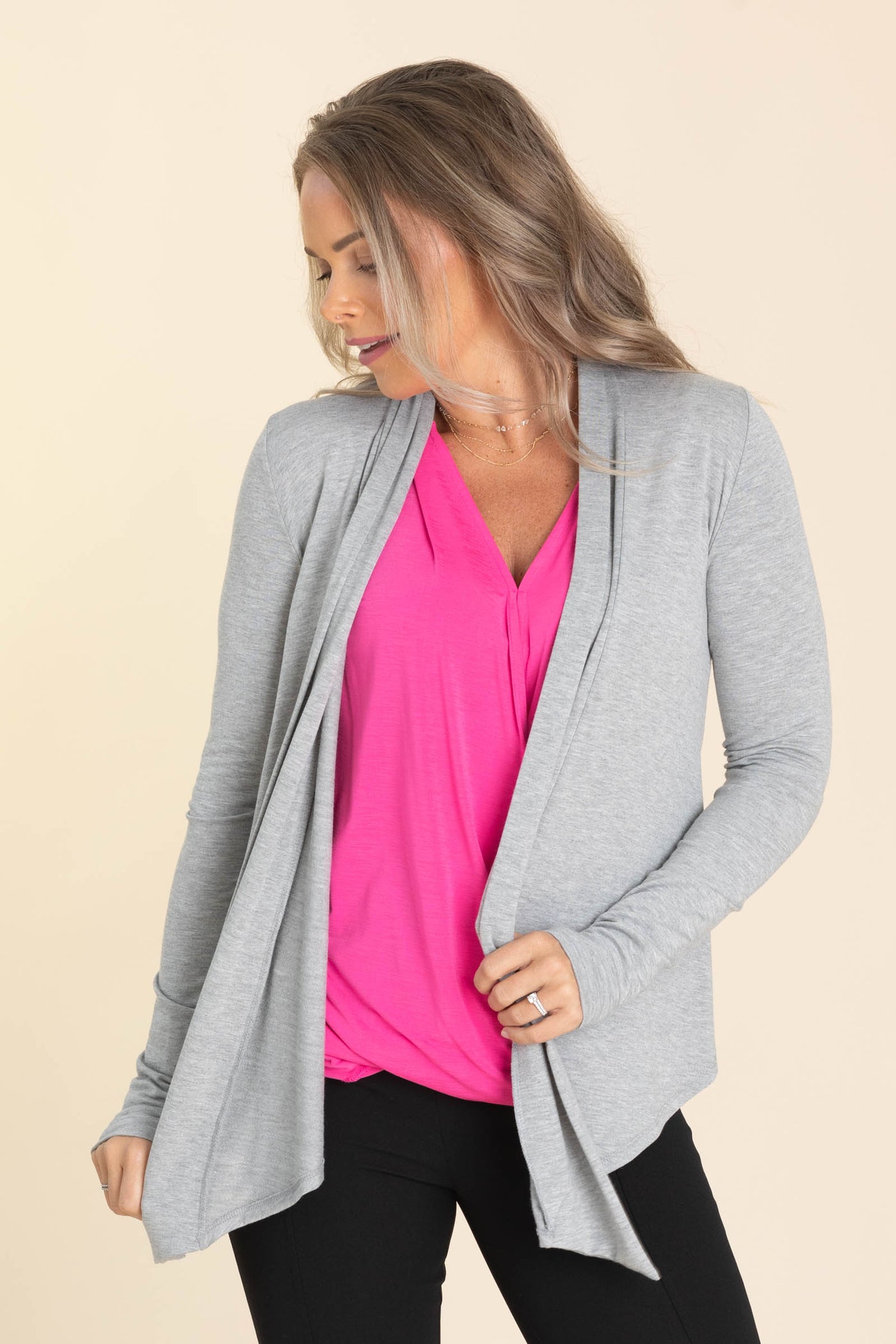 Surplice Wrinkle Free Tank Top