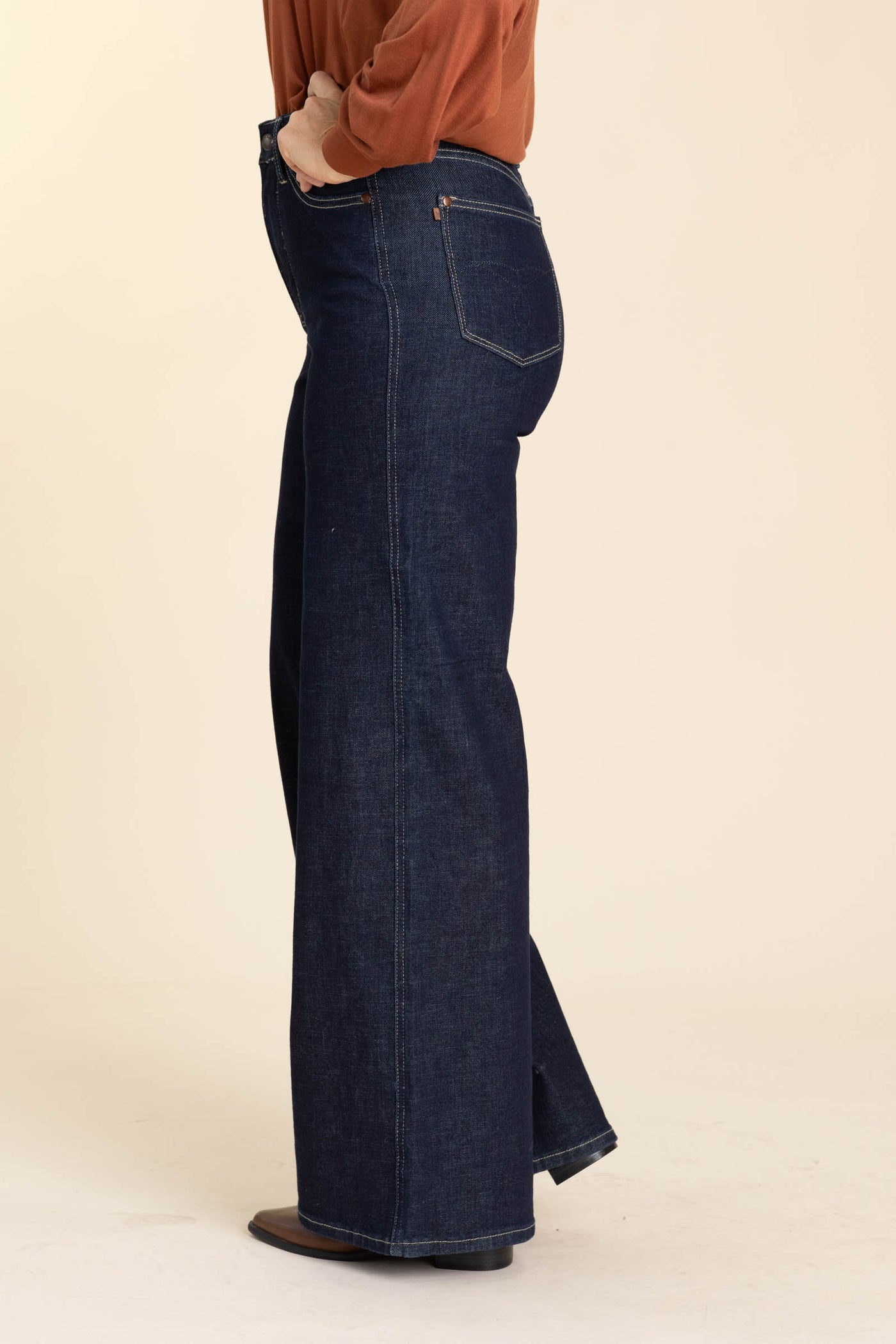 Judy Blue Tummy Control Retro Wide Jeans
