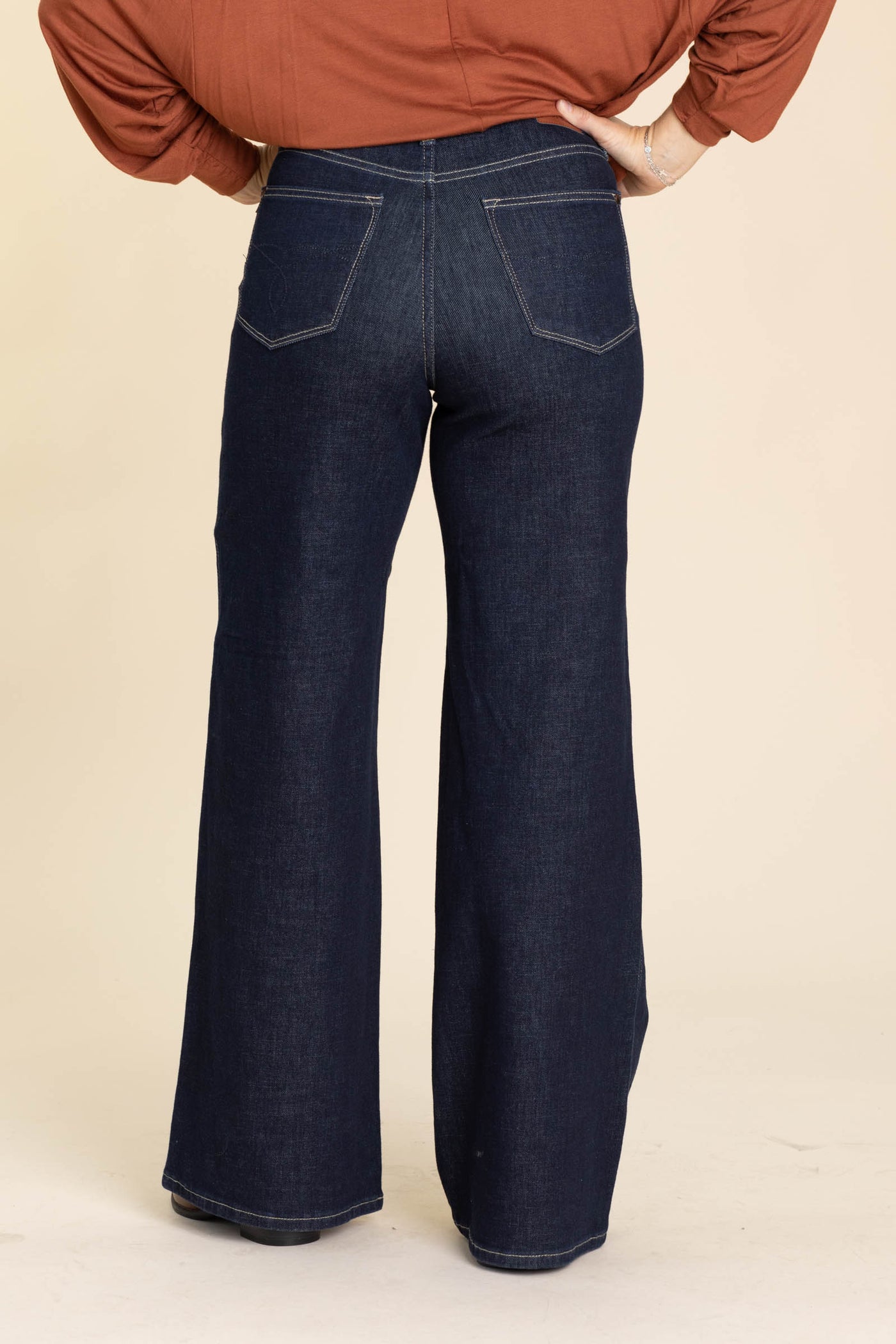Judy Blue Tummy Control Retro Wide Jeans