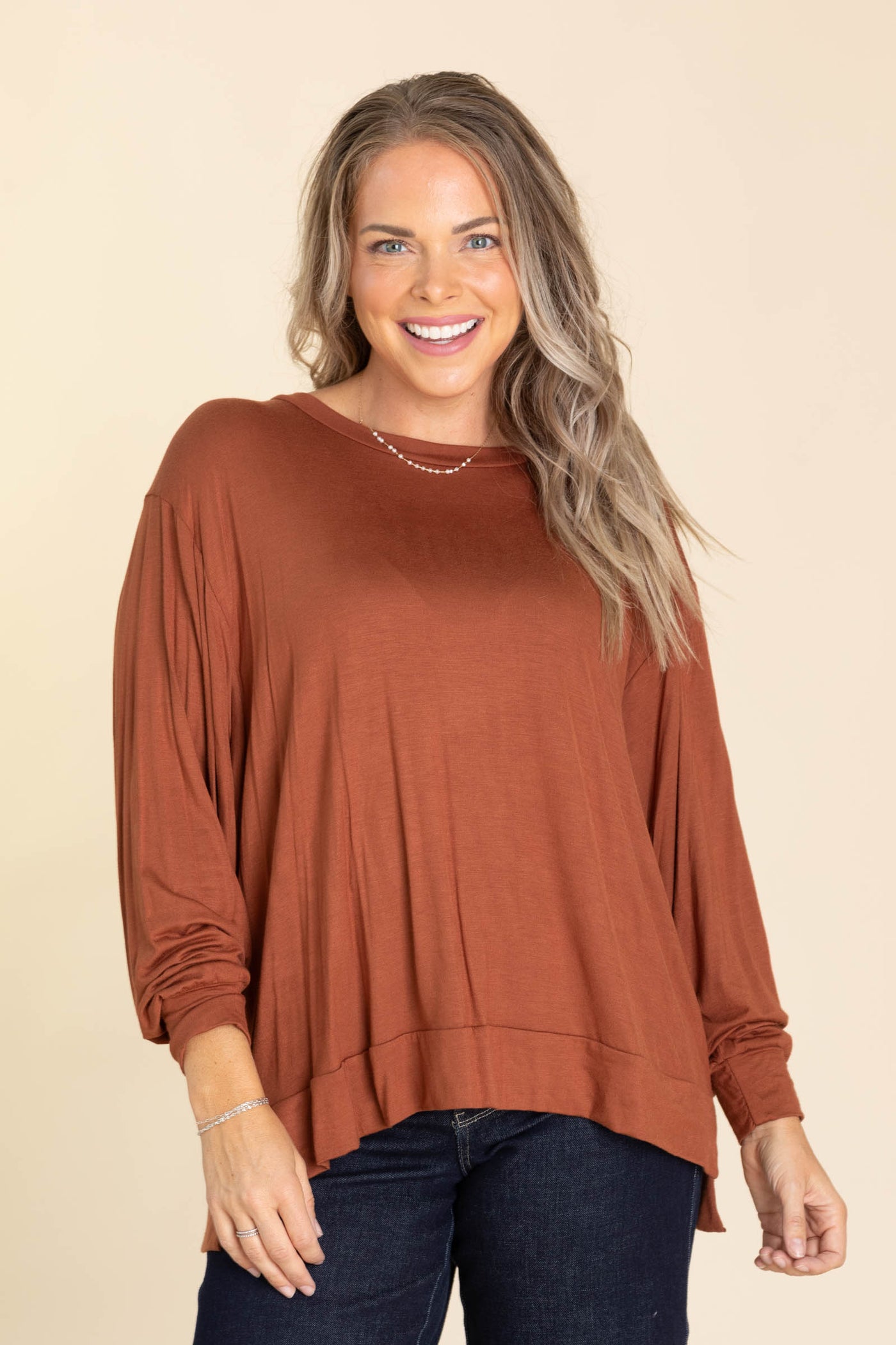 Super Soft Basic Dolman Sleeve Top