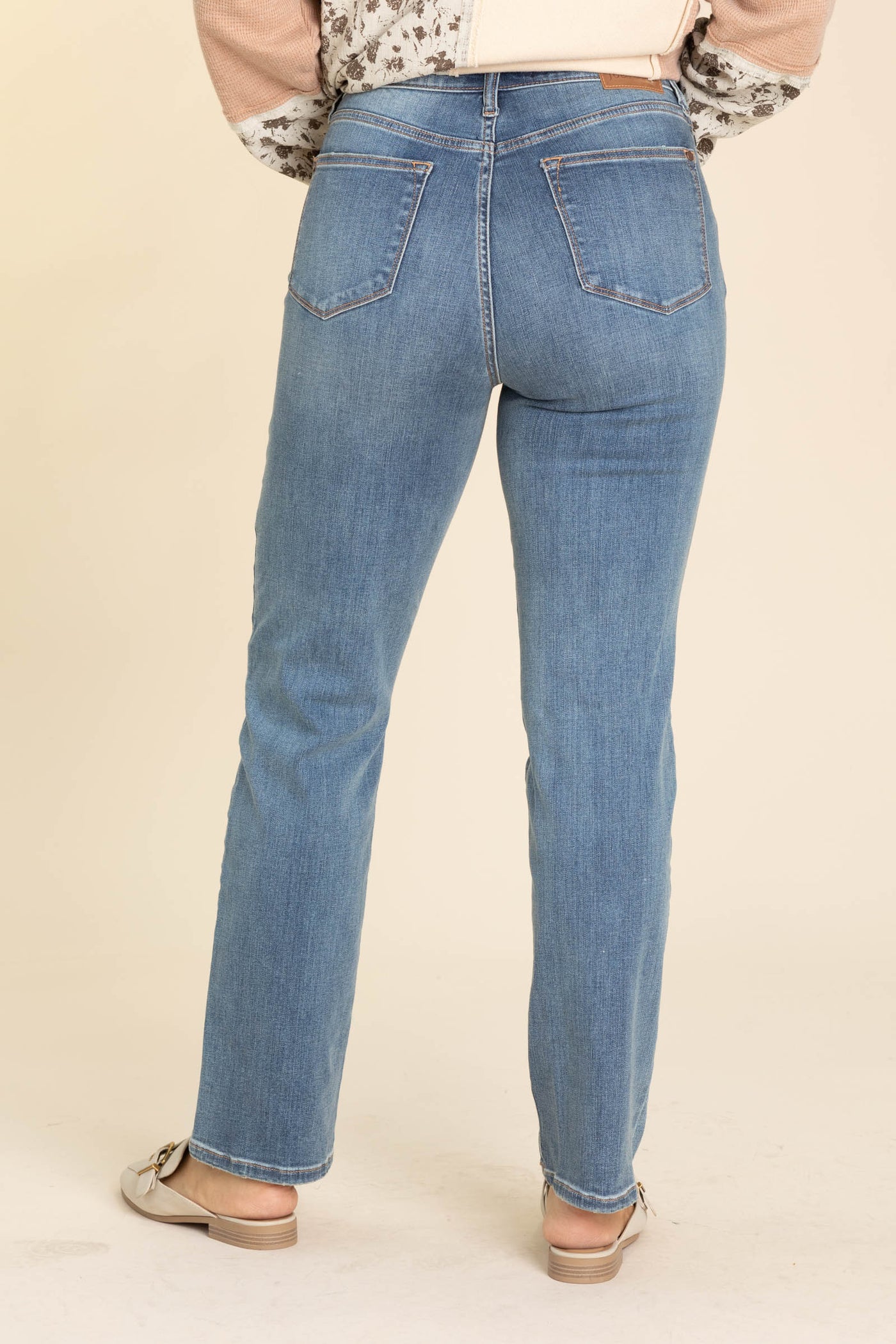 Judy Blue Work It Med Wash Straight Leg Jeans
