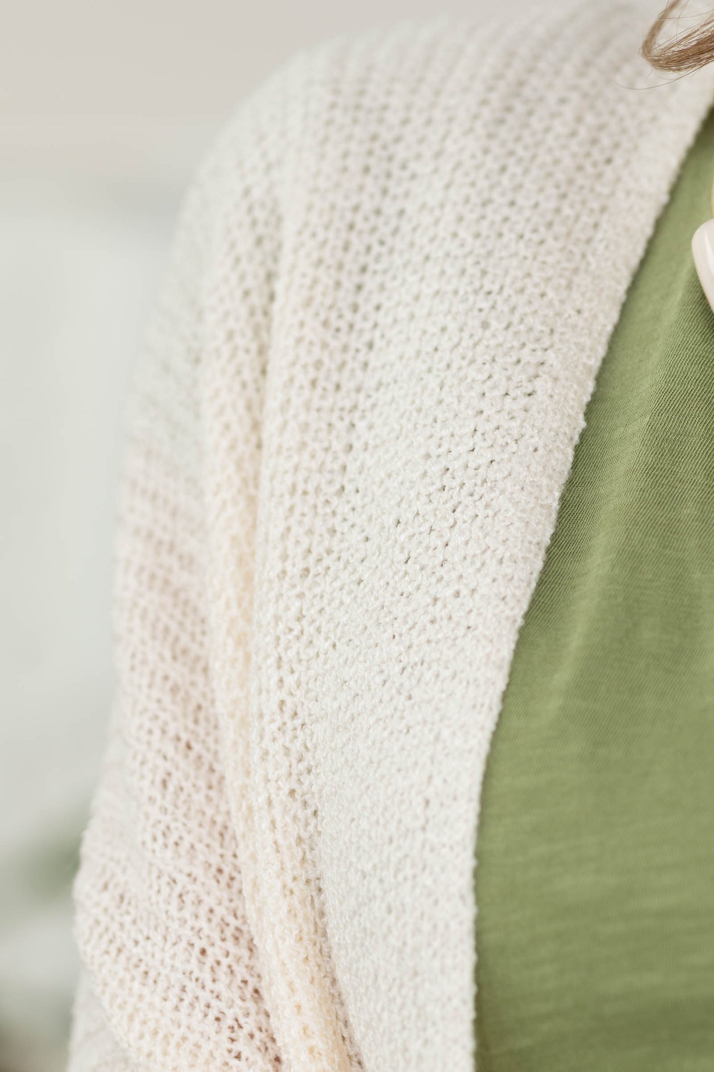 Dolman Sleeve Lightweight Open Front Cardigan