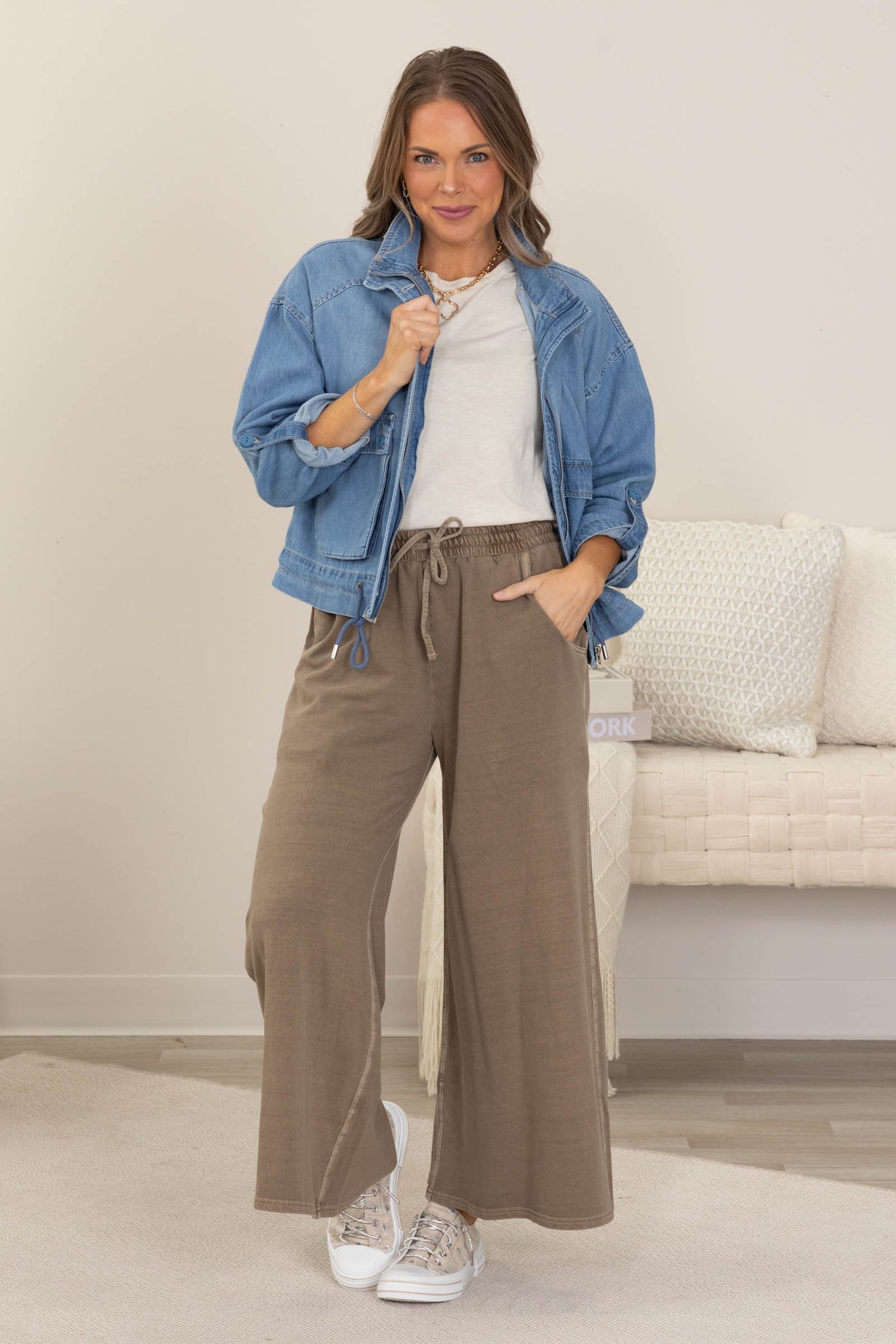 French Terry Pigment Dyed Pants