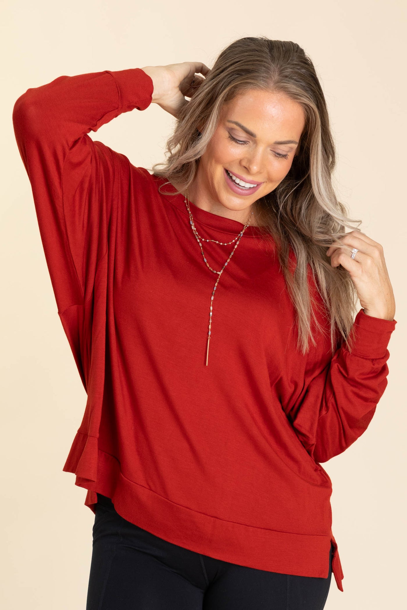 Super Soft Basic Dolman Sleeve Top