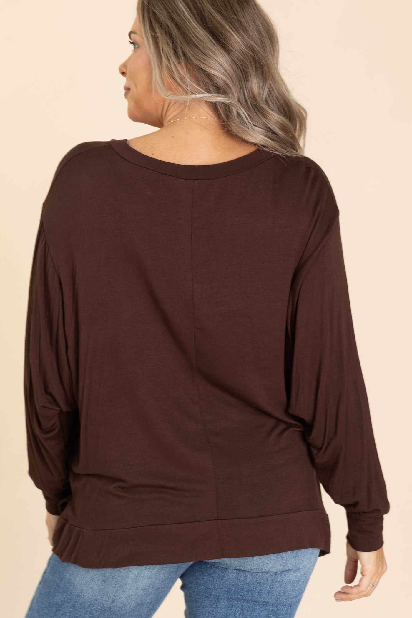 Super Soft Basic Dolman Sleeve Top