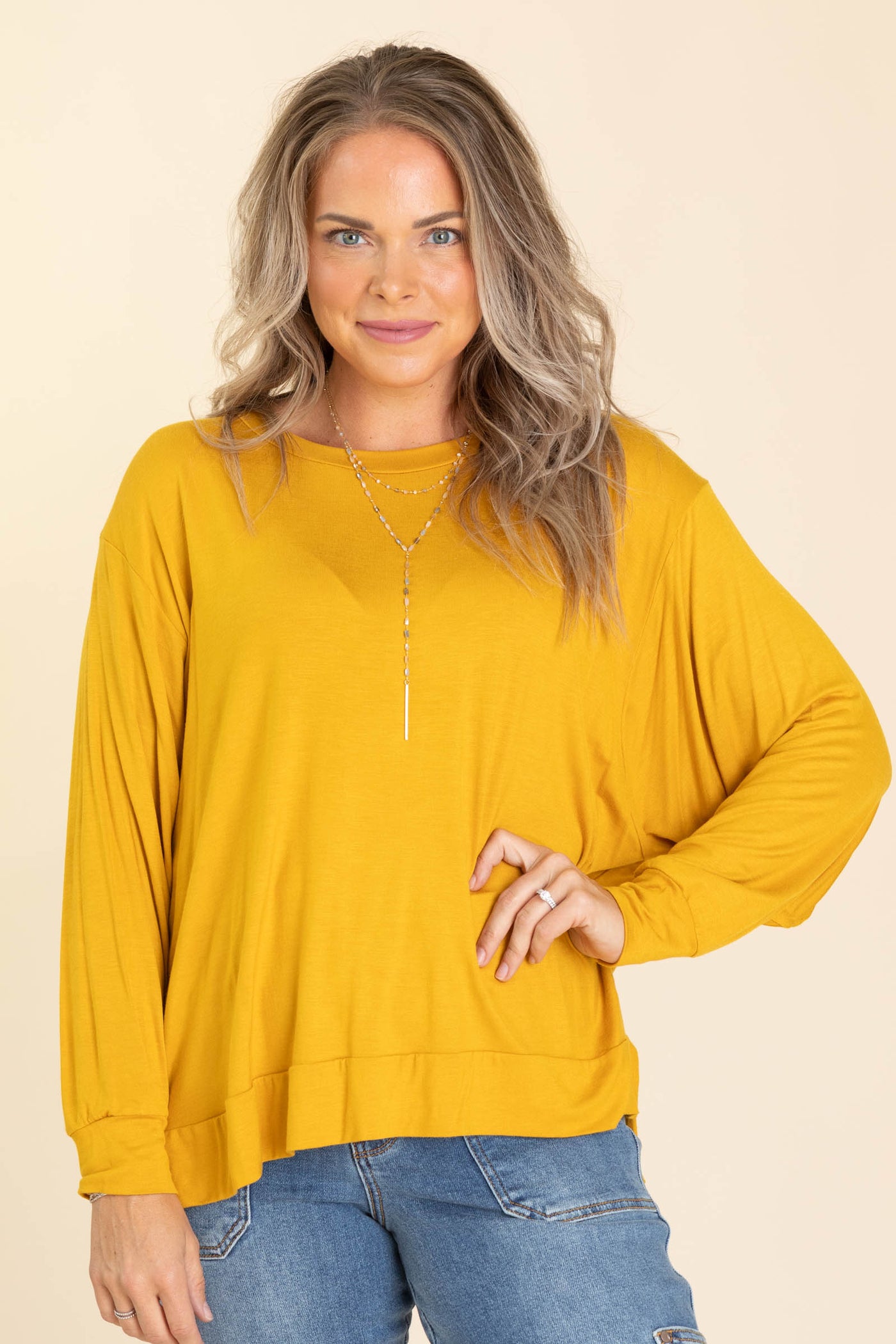 Super Soft Basic Dolman Sleeve Top