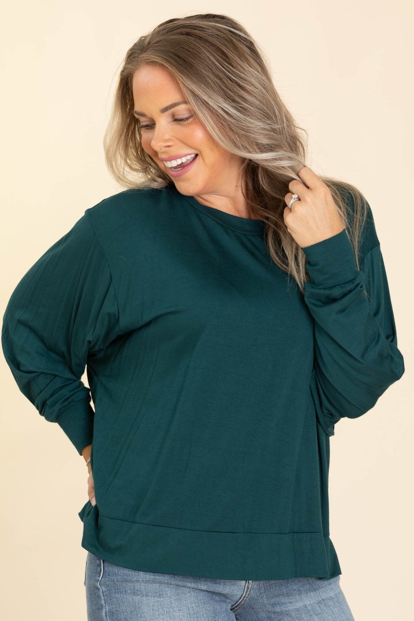 Super Soft Basic Dolman Sleeve Top