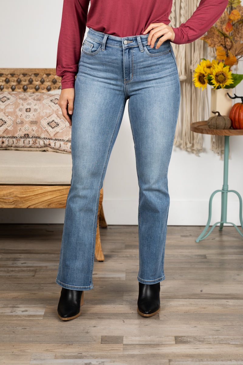 Judy Blue Medium Wash Button Up Denim Jacket