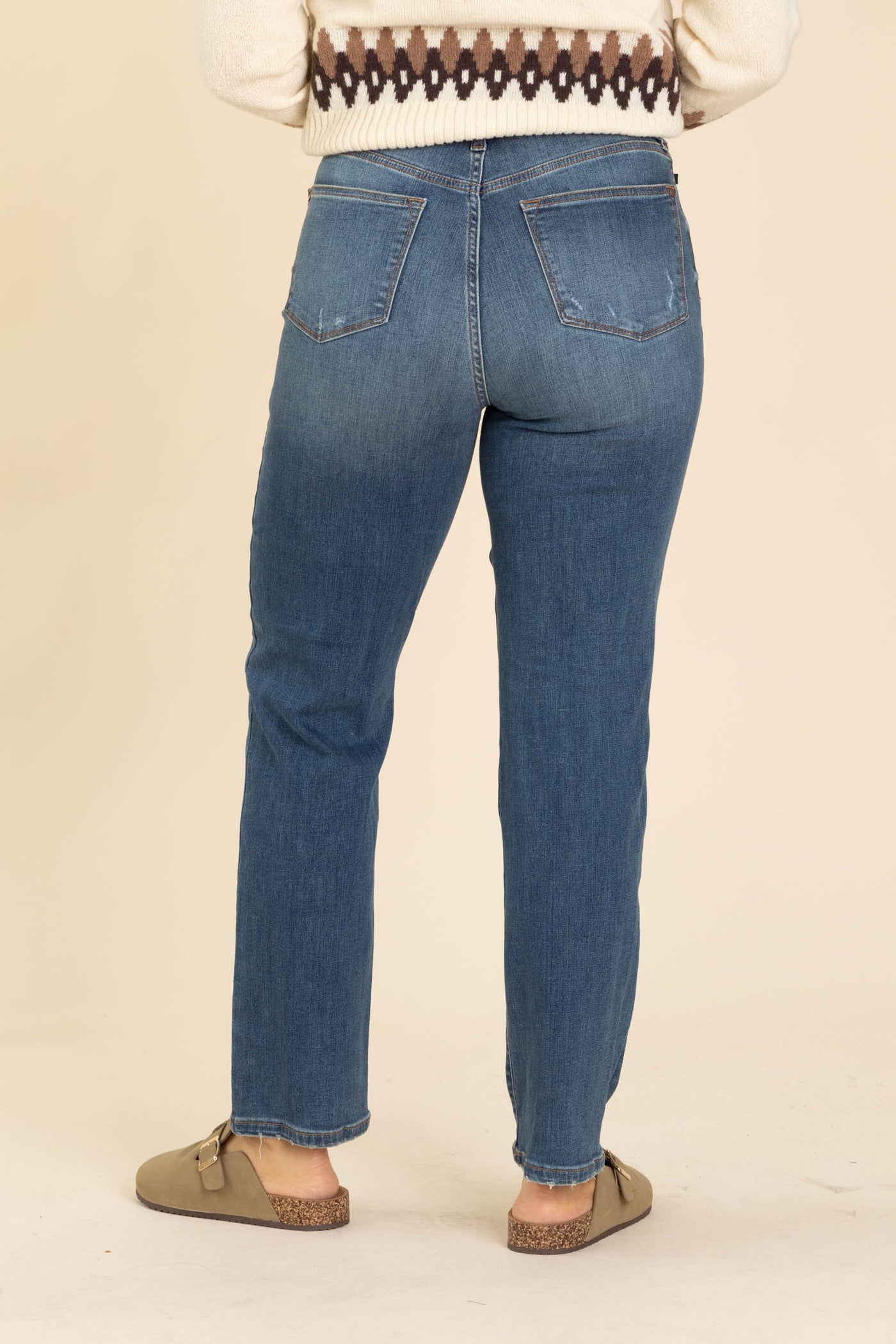 Judy Blue Work It Dark Wash Straight Leg Jeans