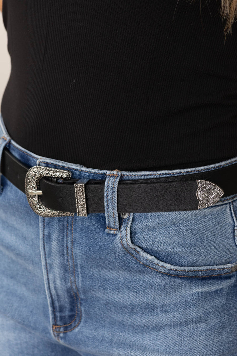 Silver Western Buckle Belts