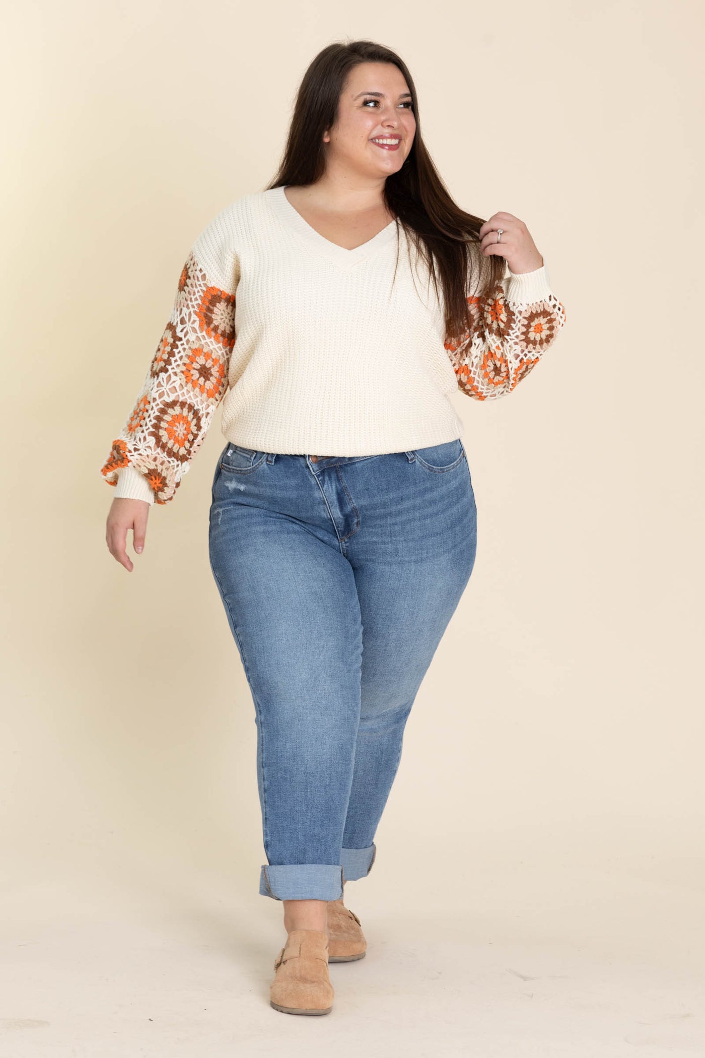 Judy Blue Criss-Cross Single Cuff Jean