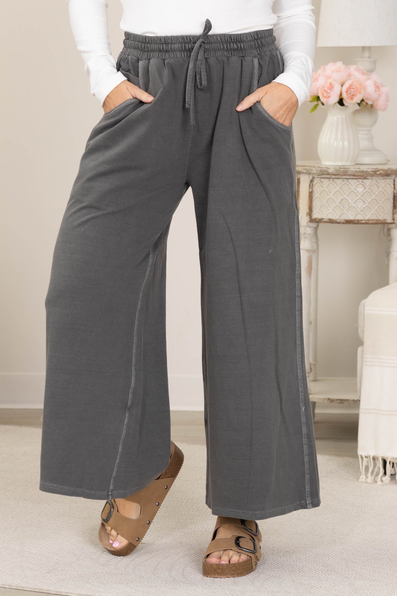 French Terry Pigment Dyed Pants