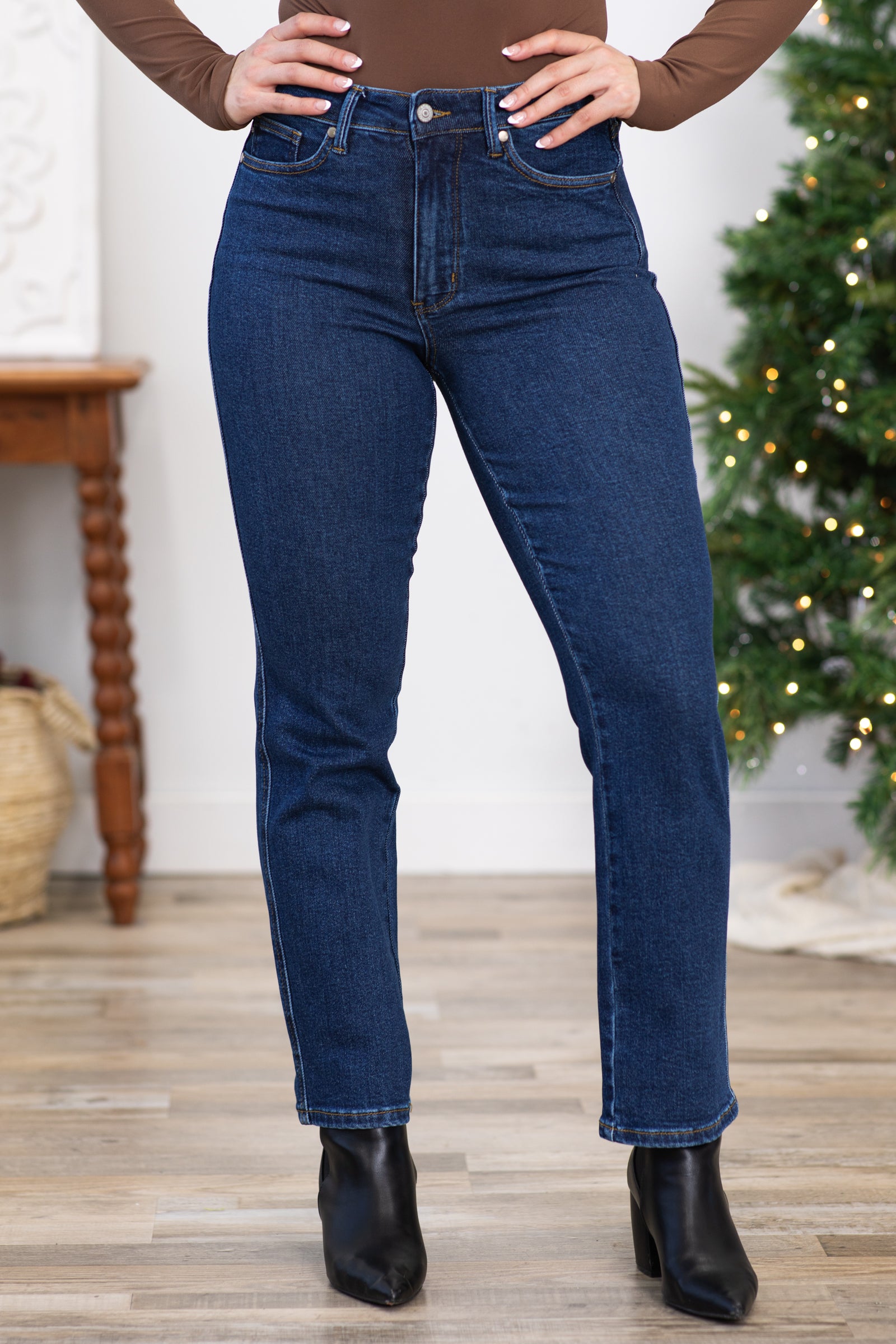 Judy Blue Tummy Control Straight Leg Jeans · Filly Flair
