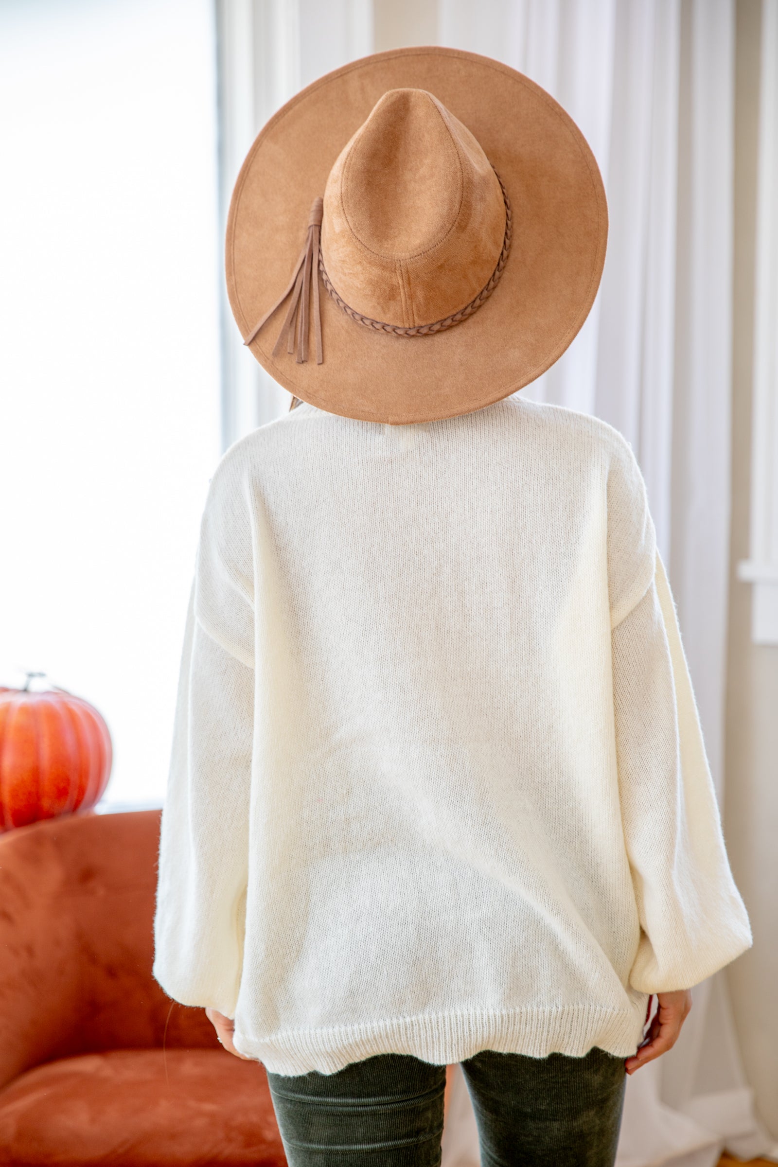 Ivory Pearl Beaded Sweater
