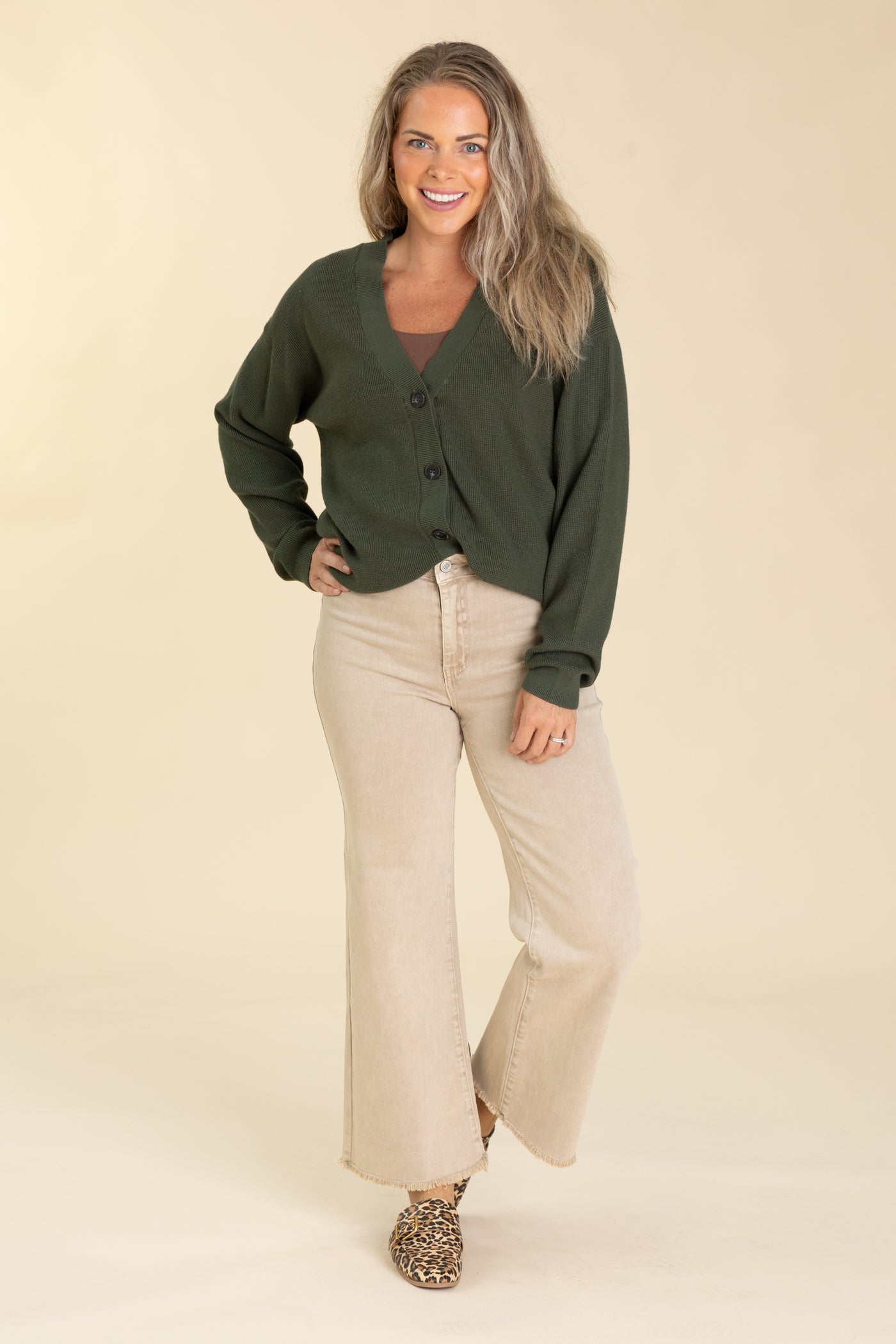 Knit Sweater Cardigans With Buttons