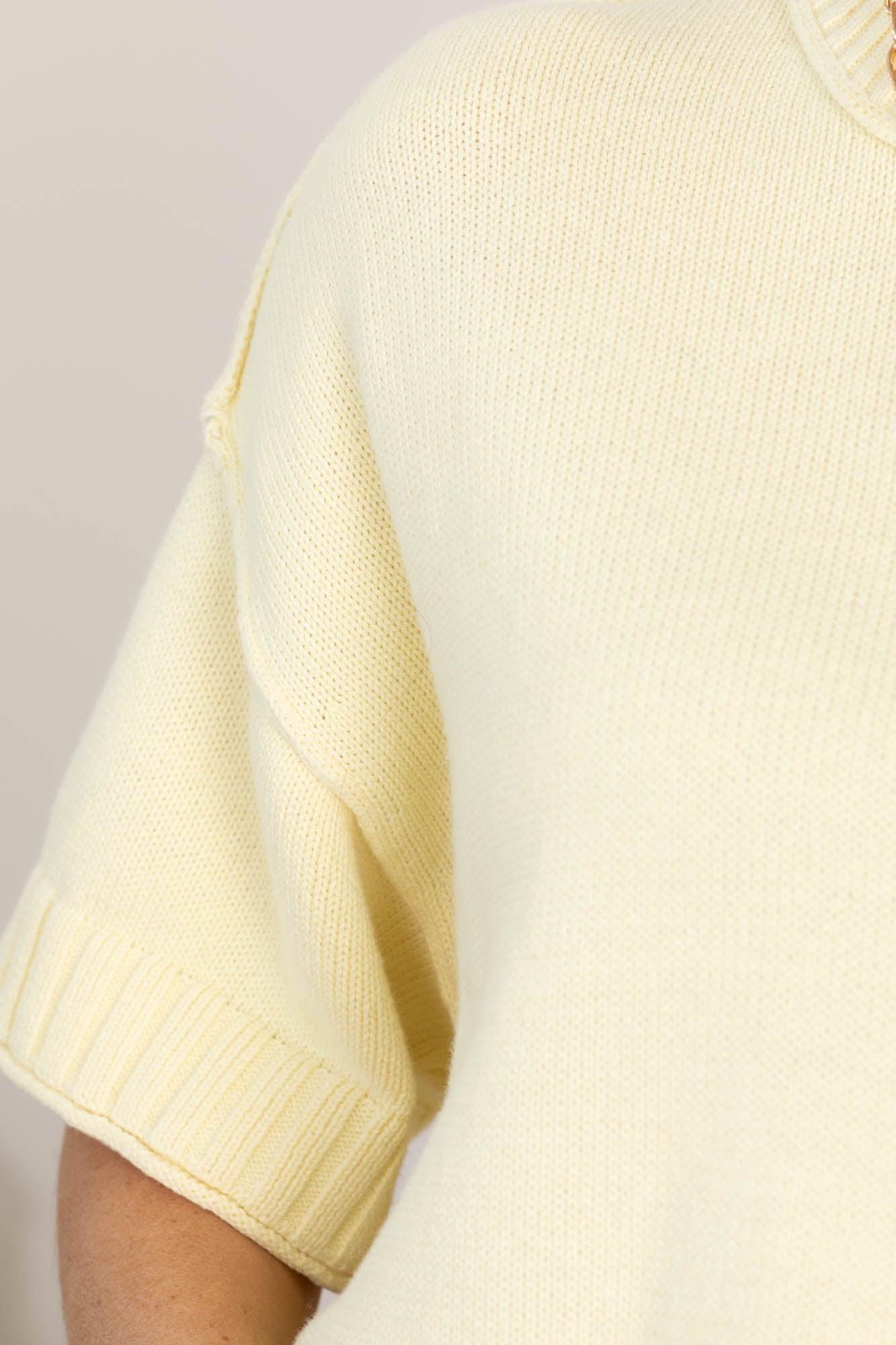 Cotierra Relaxed Crewneck Sweater Top- 100% Cotton