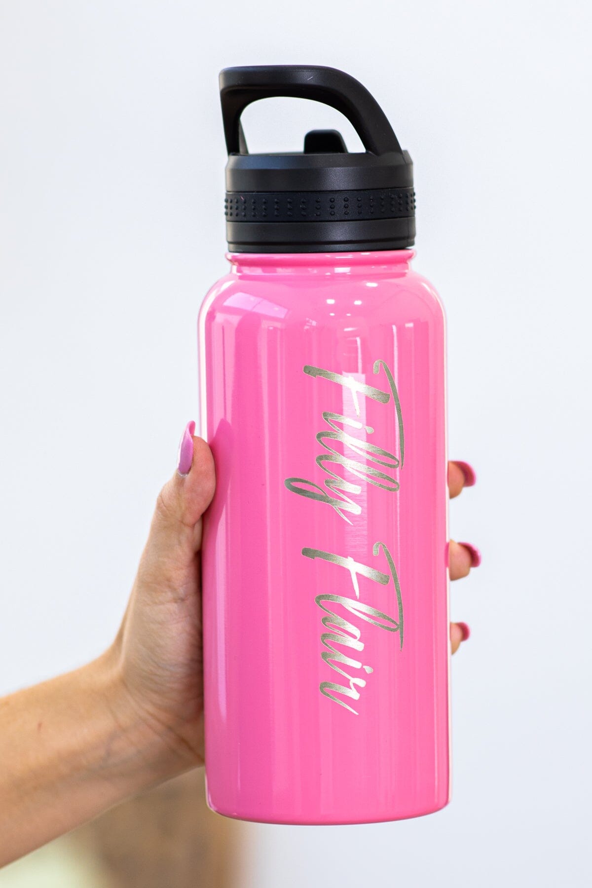 Pink Filly Flair 32oz Water Bottle - Filly Flair