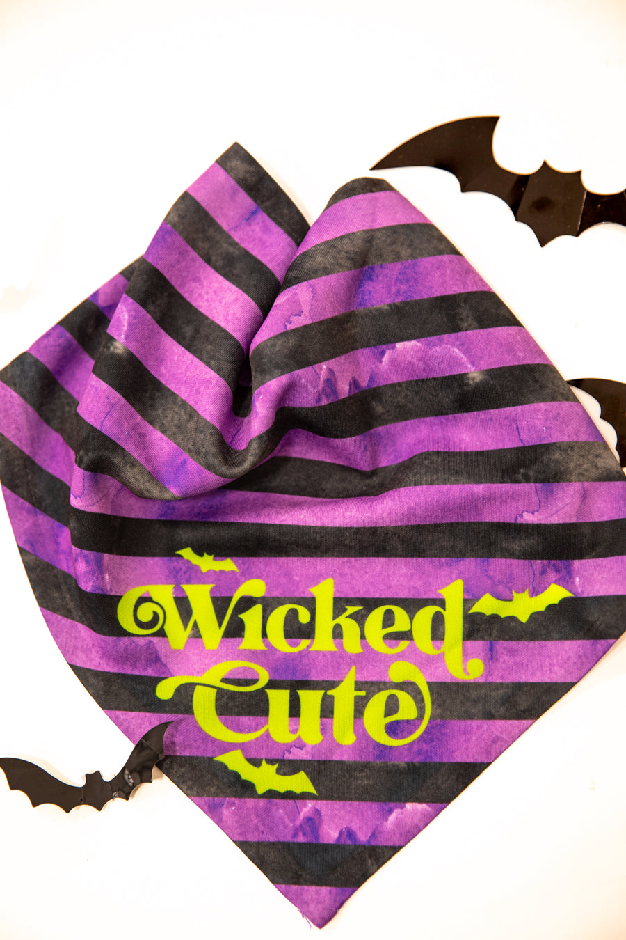Purple and Black Wicked Cute Pet Scarf